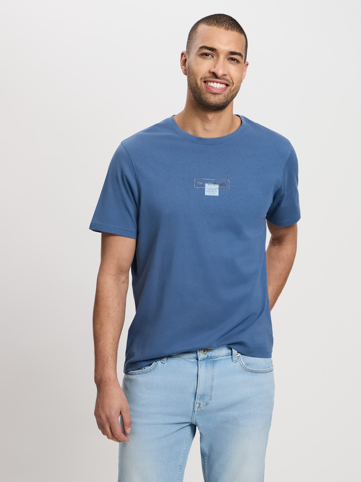 CROSS JEANS® T-Shirt 16054, Rundhalsausschnitt