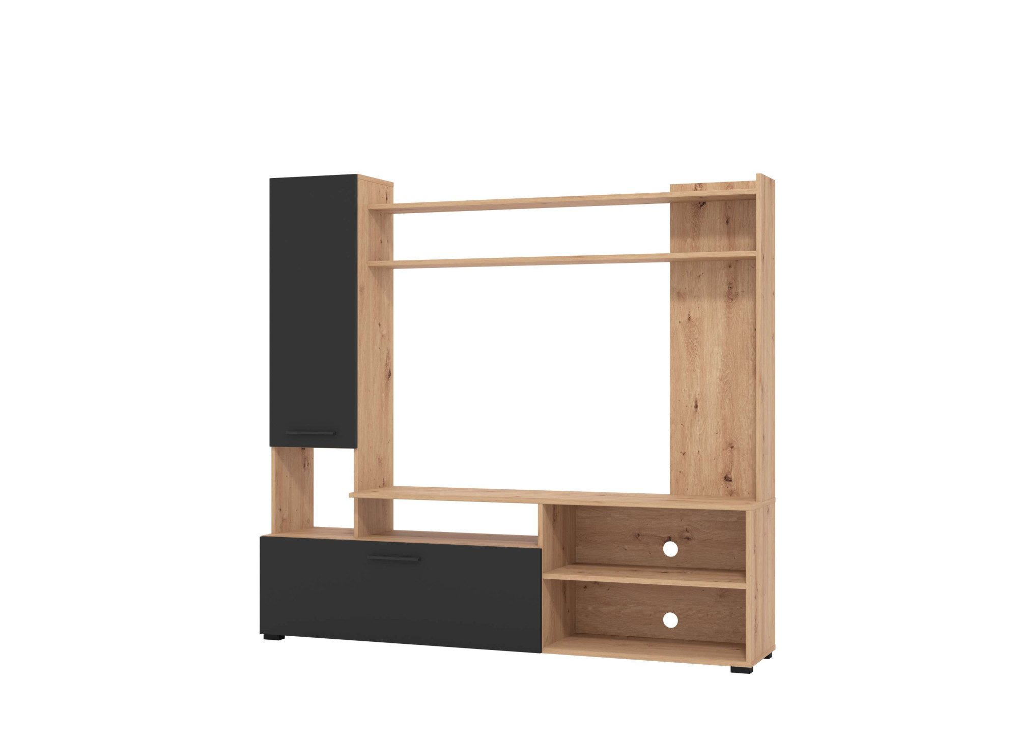 INOSIGN Wohnwand Braga Wohnwand, Mediawand, Anbauwand, für TV bis 60', Brei günstig online kaufen