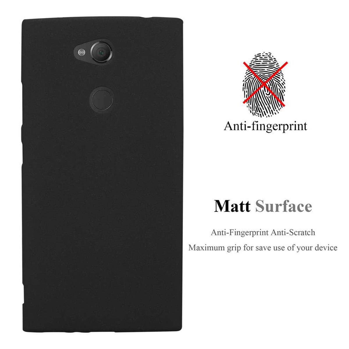 Cadorabo Handyhülle für Sony Xperia XA2 Hülle Sony Xperia XA2, Flexible TPU Silikon Handy Schutzhülle - Hülle - ultra slim