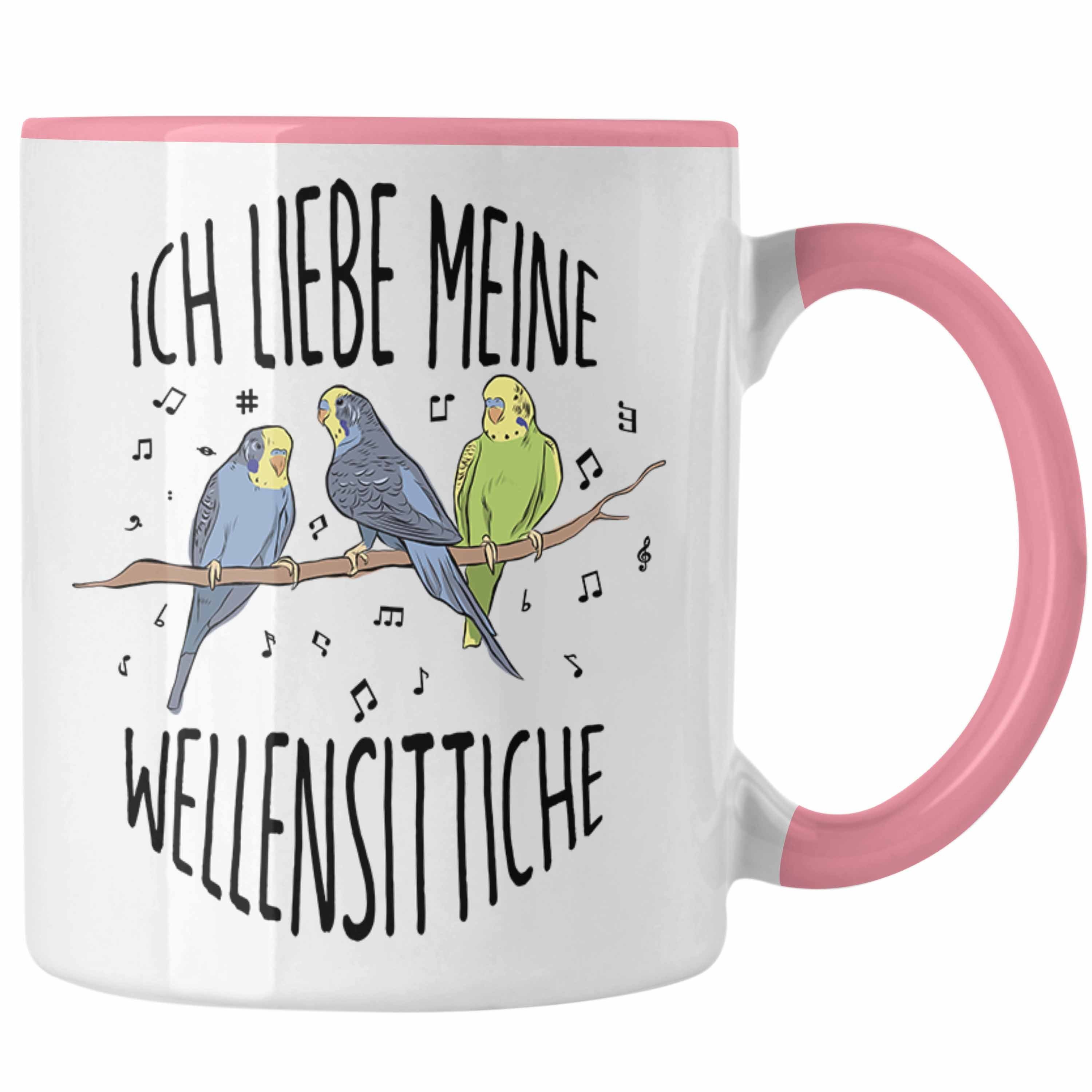 Rosa Wellensittich-Tasse Tasse Li Wellensittich-Besitzer Lustige für Geschenk Ich Trendation