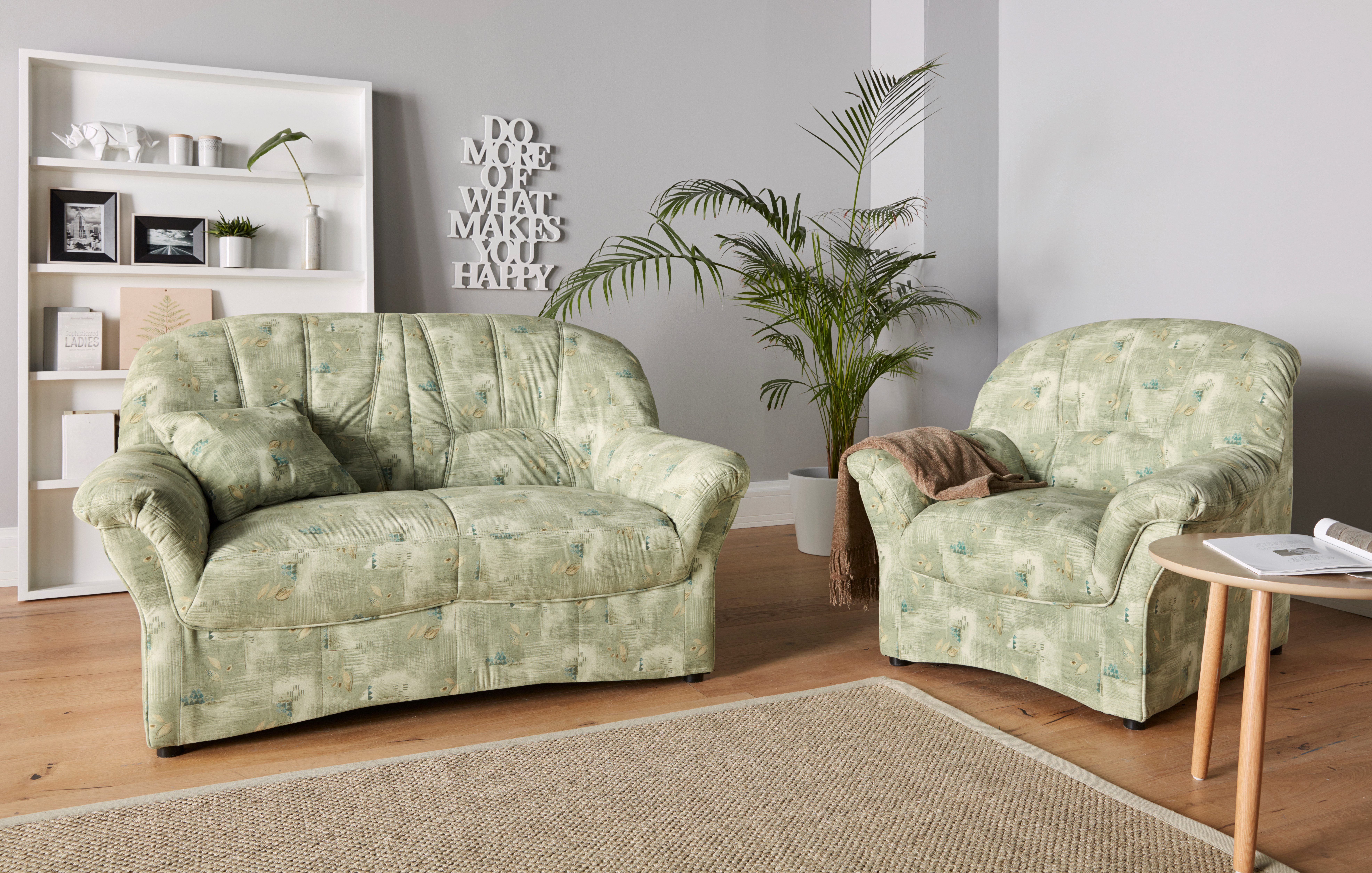 DOMO collection Polstergarnitur Bahia belastbar bis 140kg/ Sitz, mit Federk günstig online kaufen