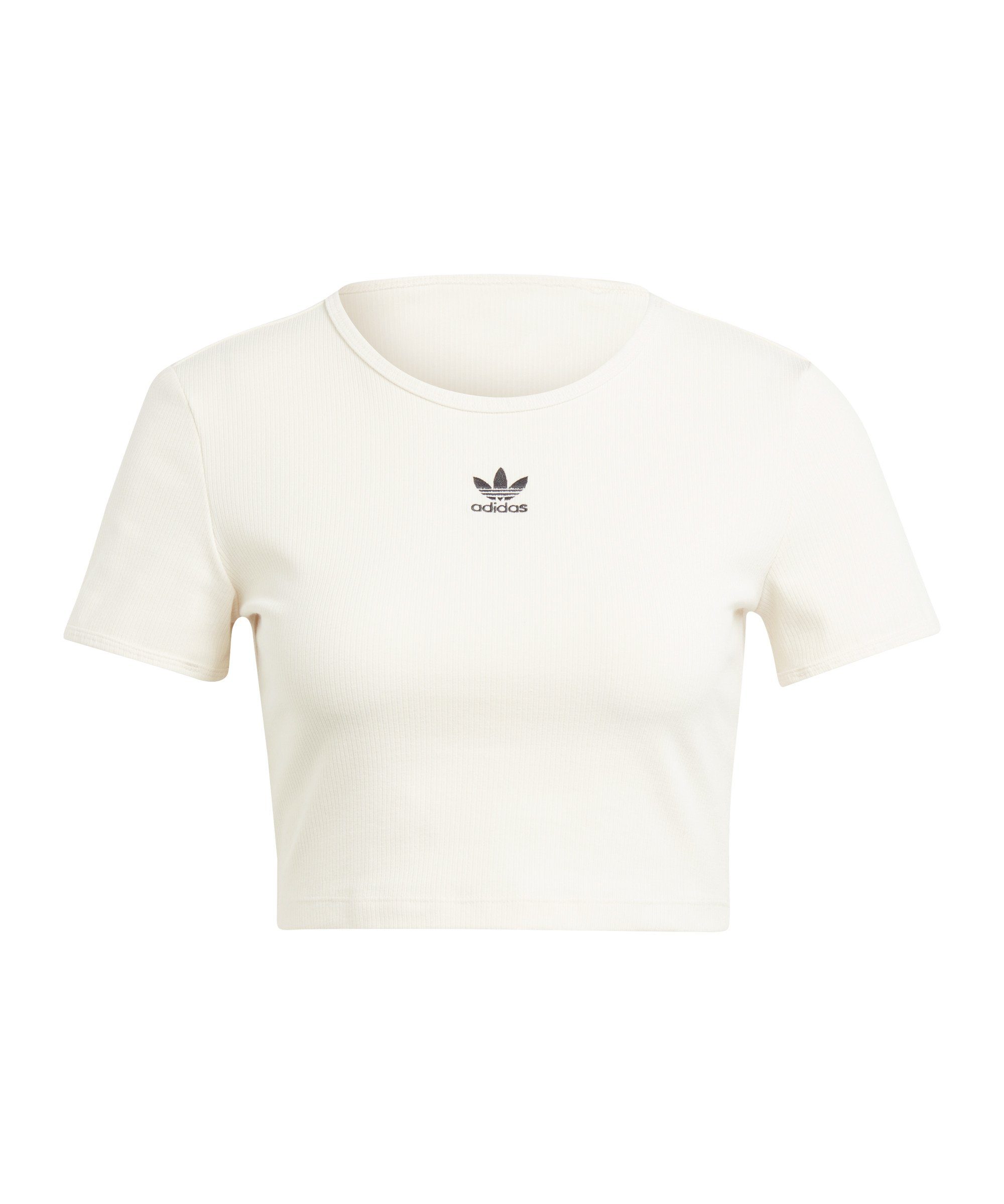 adidas Originals T-Shirt adidas Originals RIB T-Shirt Damen Beige Baumwolle