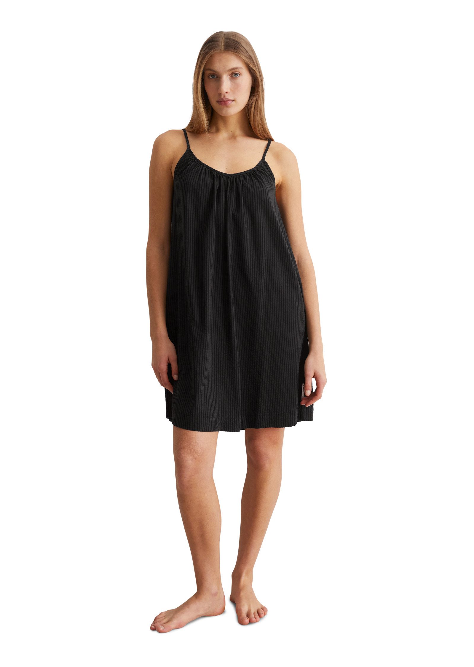Marc O'Polo Shirtkleid Summer Blacks Tonales Streifen-Design