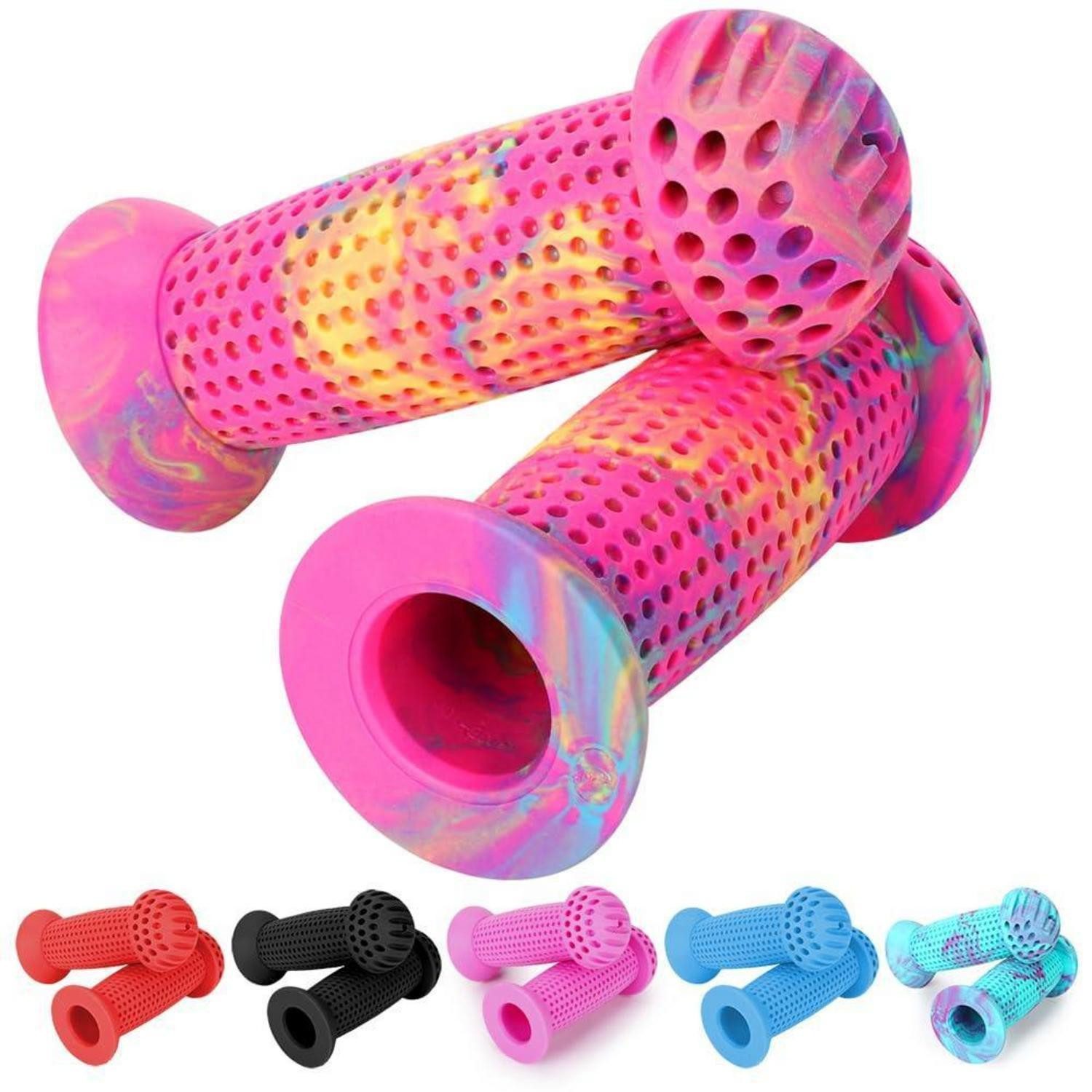 LuxusKollektion Fahrradlenker Fahrradgriffe Kinder Lenkergriffe 22mm Prallschutz 105mm A Mixed Color