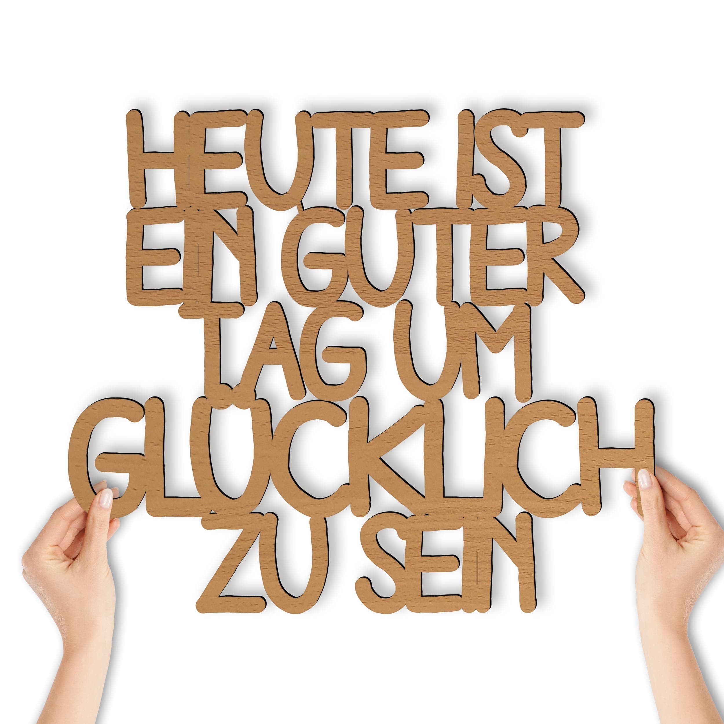 Namofactur 3D-Wandtattoo Wanddeko 'Guter Tag um günstig online kaufen