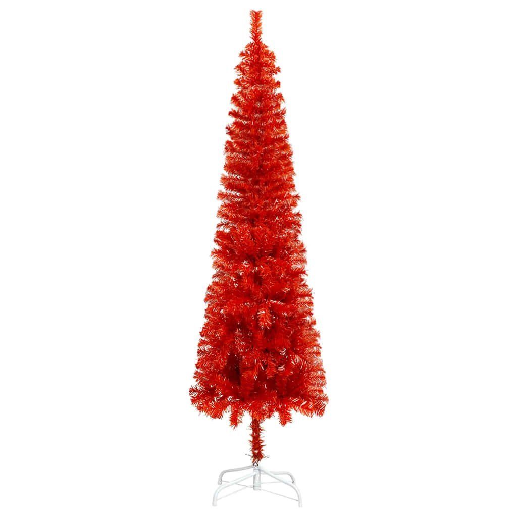 vidaXL Künstlicher Weihnachtsbaum Schlanker cm Rot 150 Weihnachtsbaum