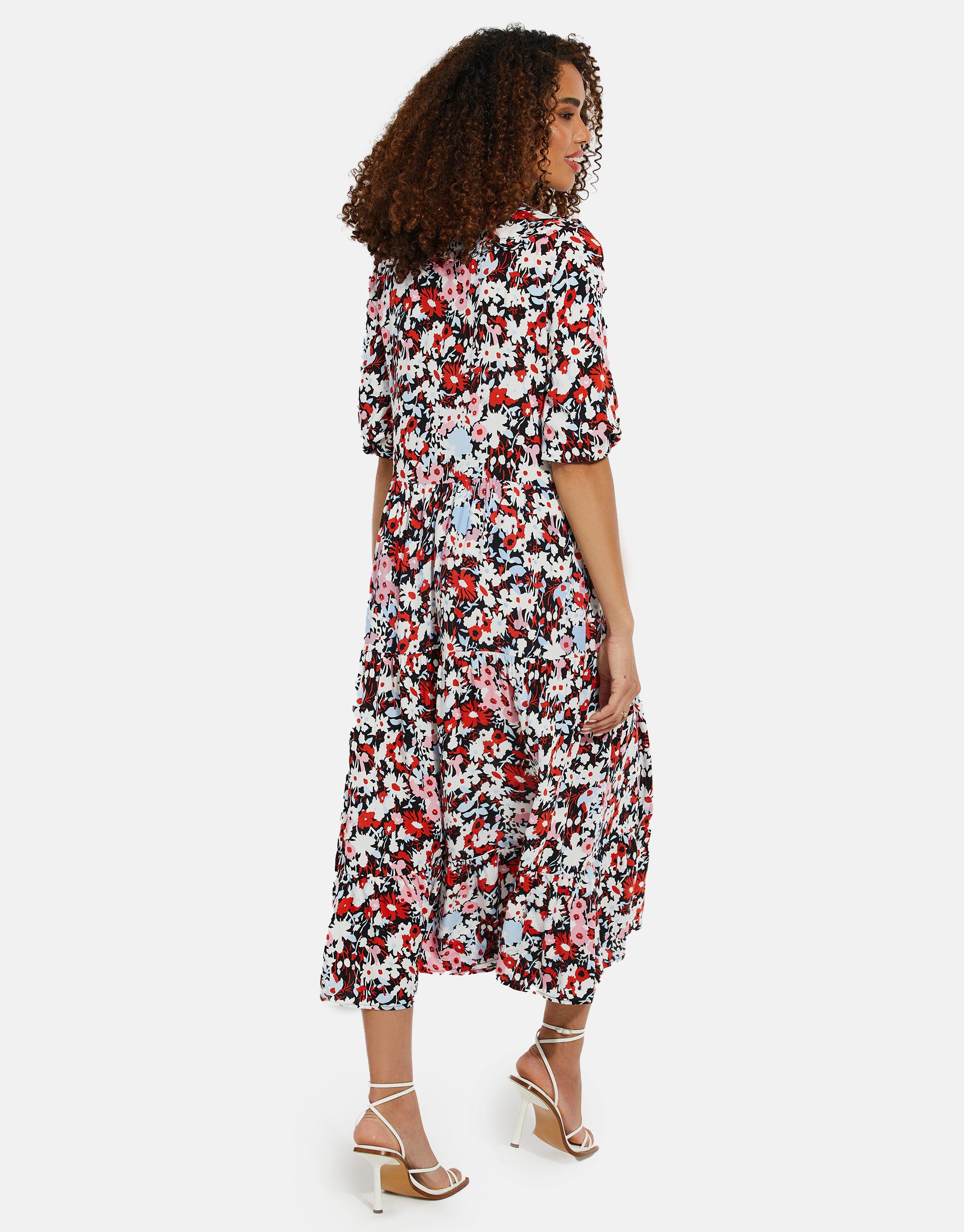 Threadbare Sommerkleid THB Lizzle Printed Smock (1-tlg) mit Volants
