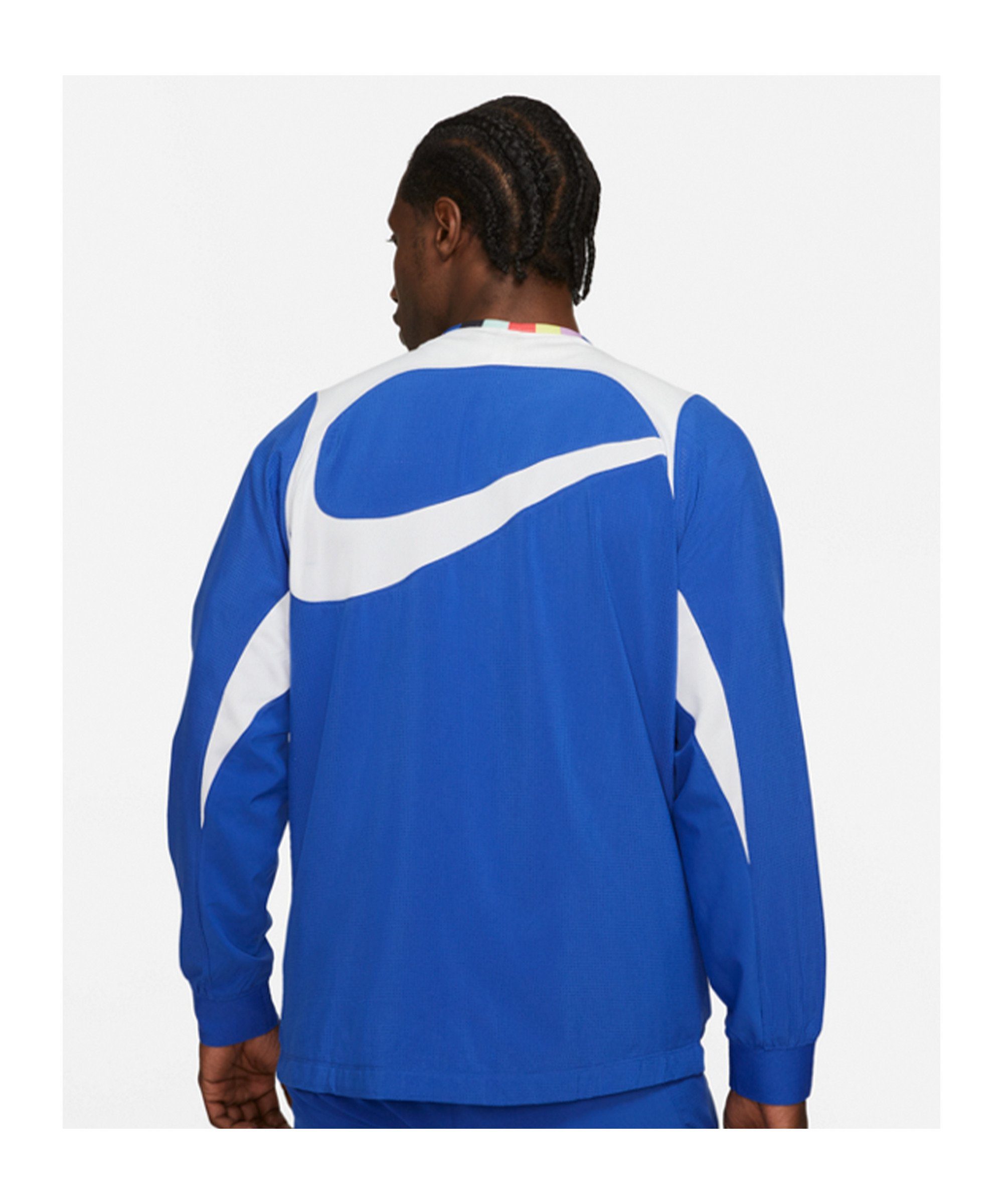 Nike Sportswear Sweatjacke F.C. Joga Bonito Woven blauweiss Jacke