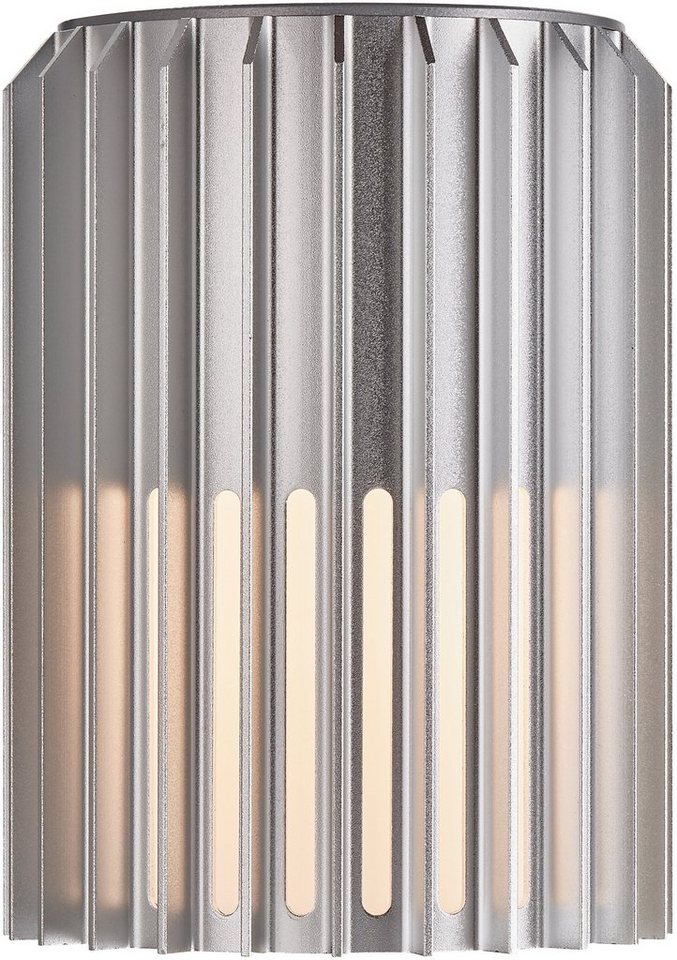 Nordlux Wandleuchte Aludra, ohne Leuchtmittel, langlebiges eloxiertes  Aluminium, aus robustem langlebigem eloxiertem Aluminium