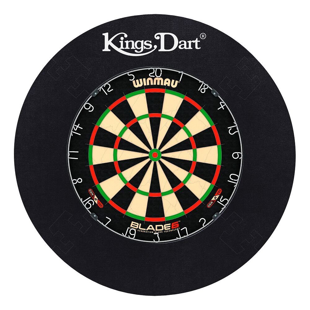 Kings Dart Dartscheibe Dart-Set One Winmau Dartboard Blade 6, Turnierdartscheibe nach WDF-Standard