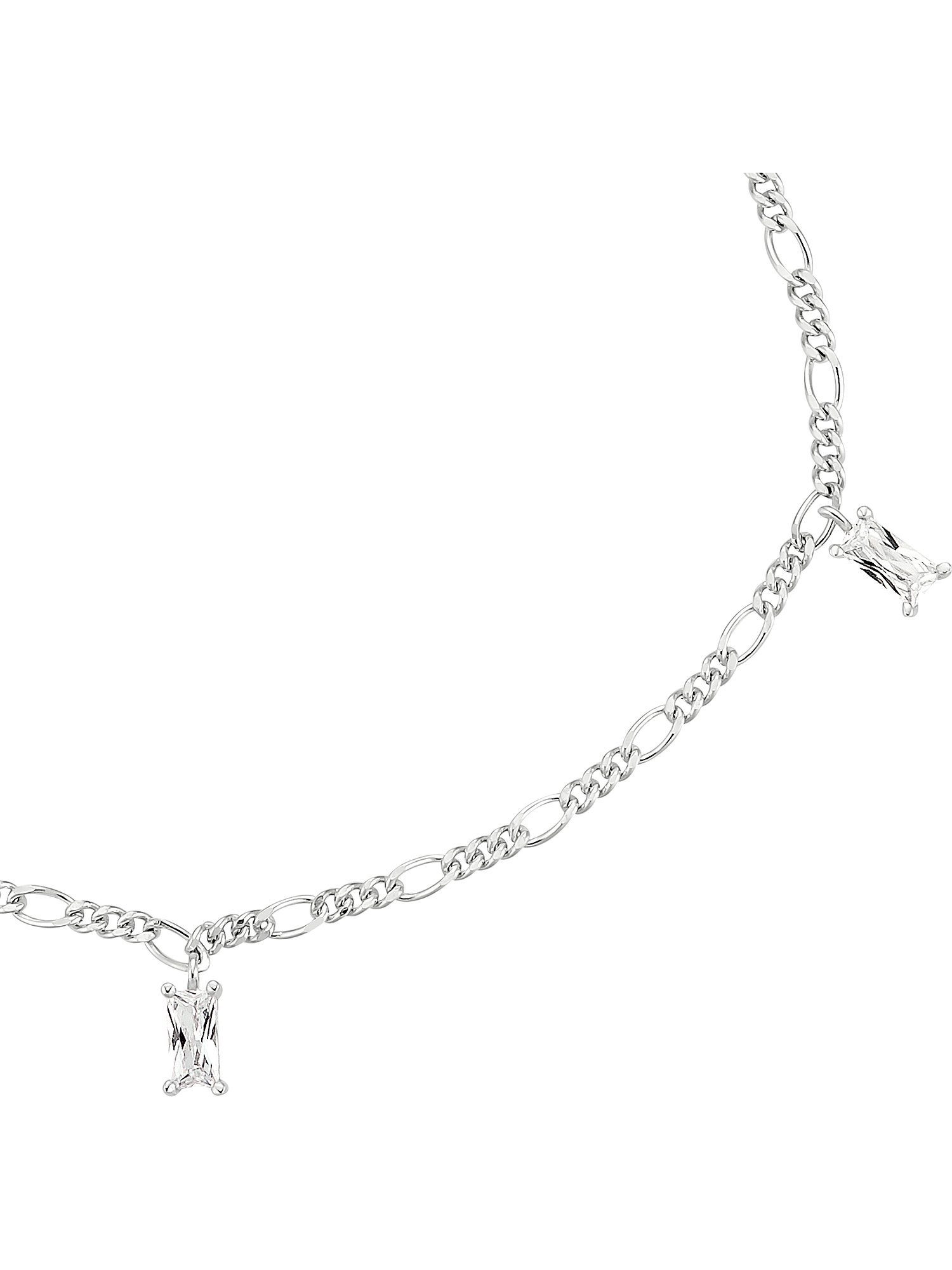 Noelani Armband Zirkonia, Noelani 925er modern 3 Damen-Armband Silber