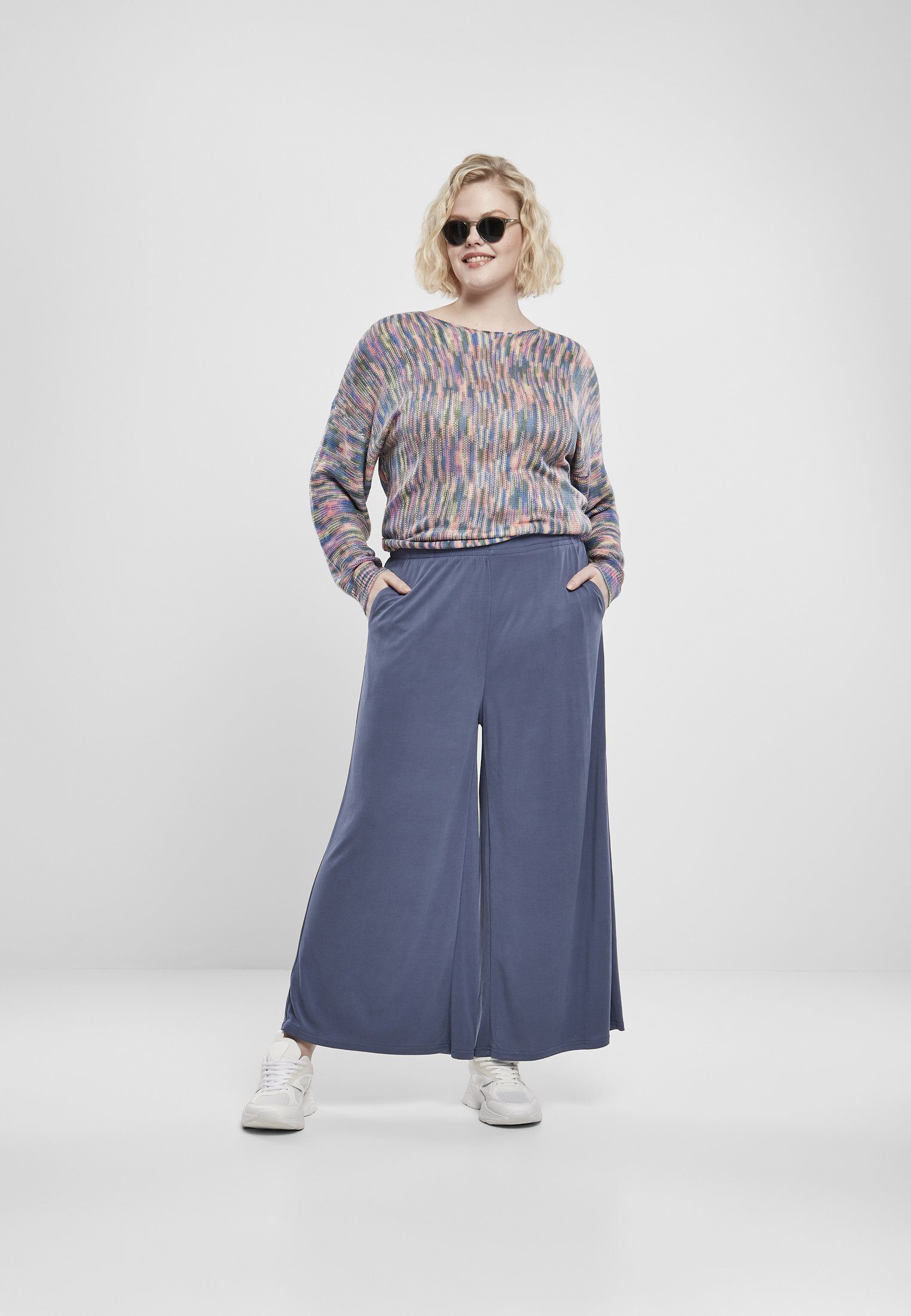 Jeans URBAN (1-tlg) vintageblue Modal Damen Ladies Culotte Bequeme CLASSICS