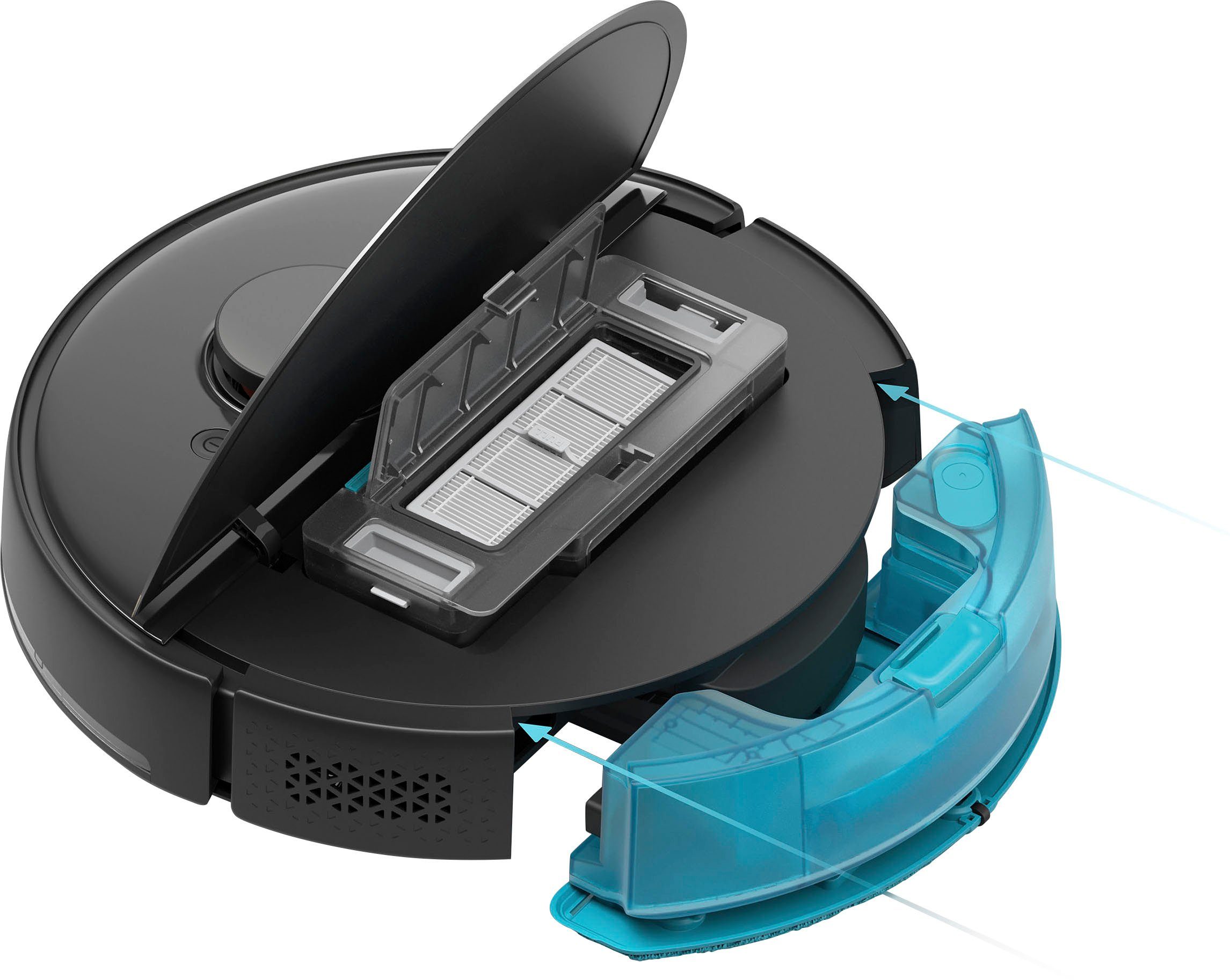 Philips XV1470/00 Mikrofasertuch (Packung, Zubehör für Philips Saugroboter 7000 Series XU7000/01, 4 Stk)