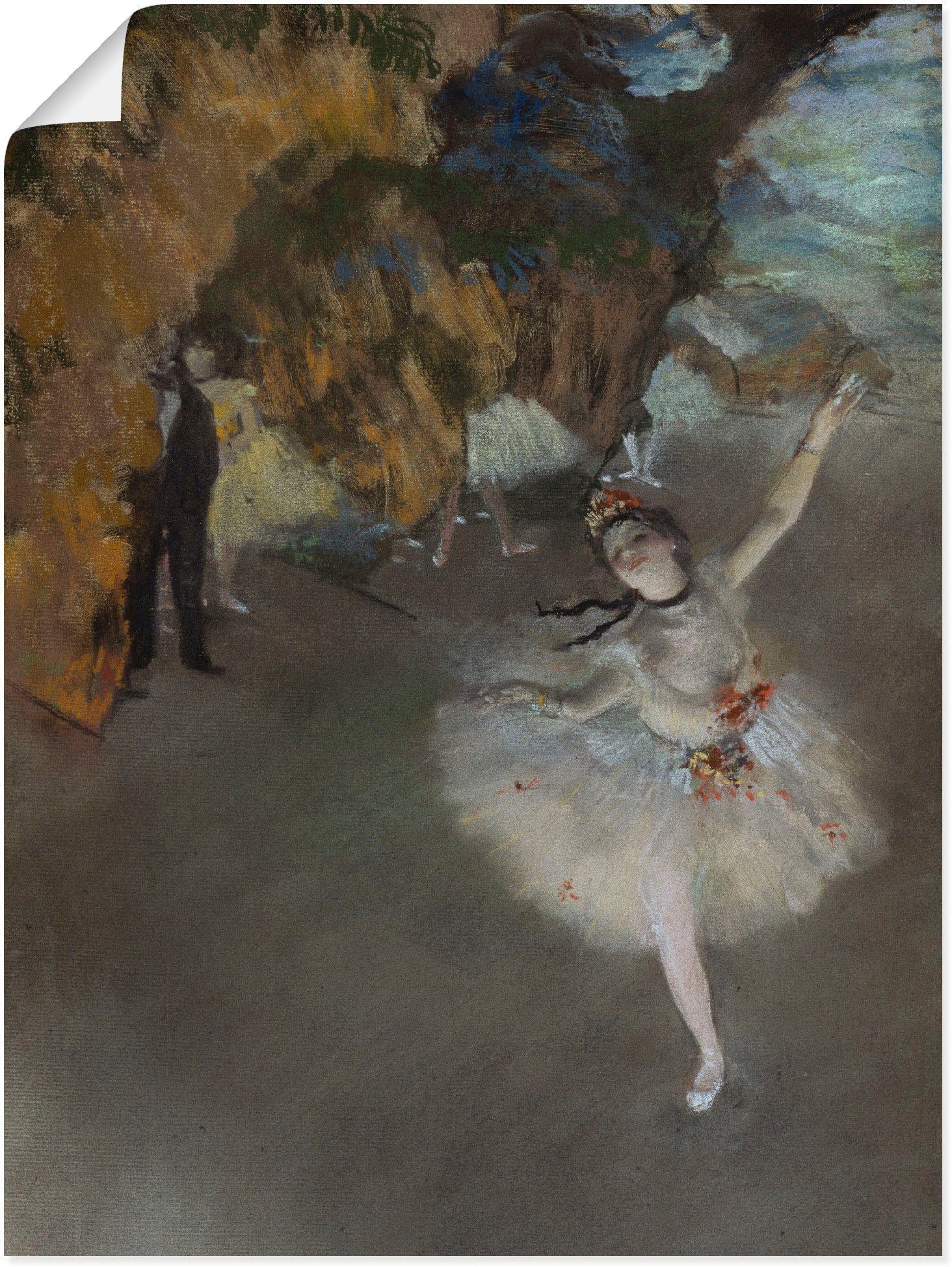 oder Wandbild Poster Star Leinwandbild, als Danseuse Größen sur Frau St), Scene, Artland versch. in (1 Der la Wandaufkleber