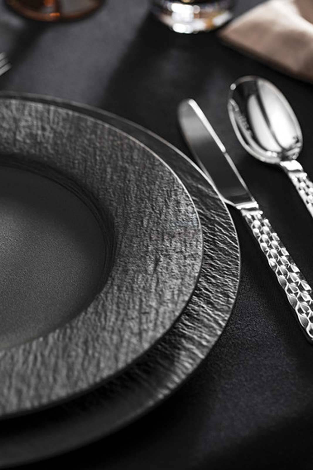 Villeroy & Boch Speiseteller Manufacture Rock Universalteller ø 25.0 cm 6er Set, (6 St)