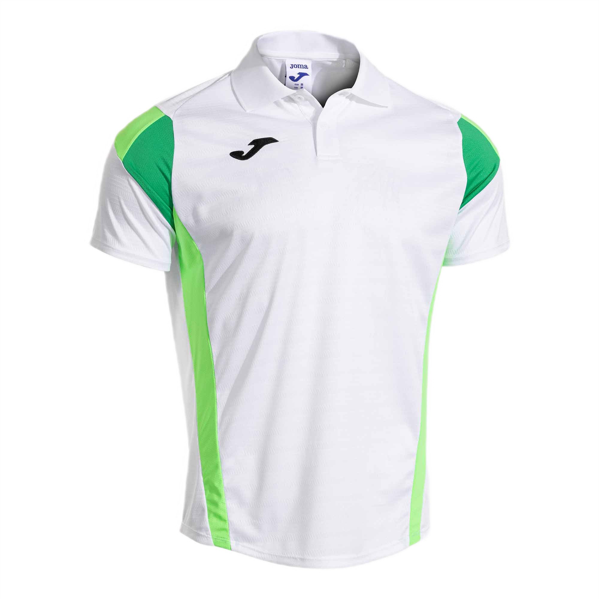 Joma Poloshirt Corta Montreal 2025 weiss/neongrün Herren