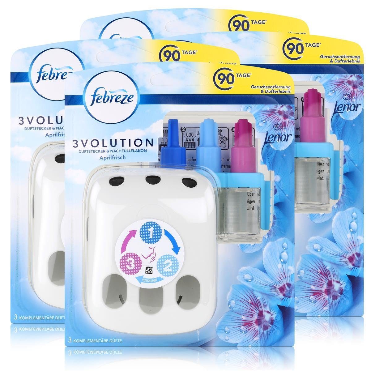 Febreze Raumduft Febreze 3Volution Duftstecker & Nachfüllflakon Lenor