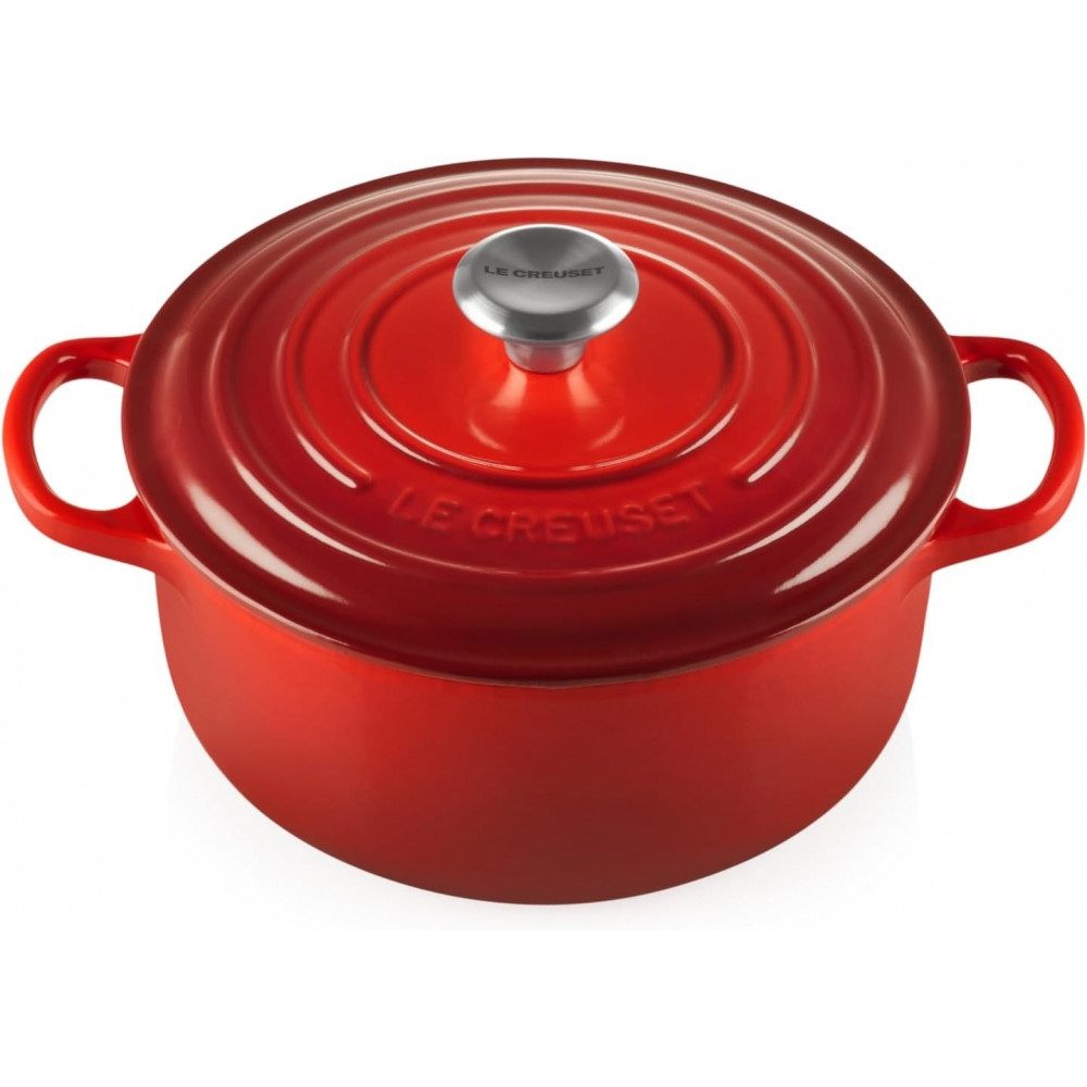 LE CREUSET Bräter Signature - Bräter - rund - kirschrot