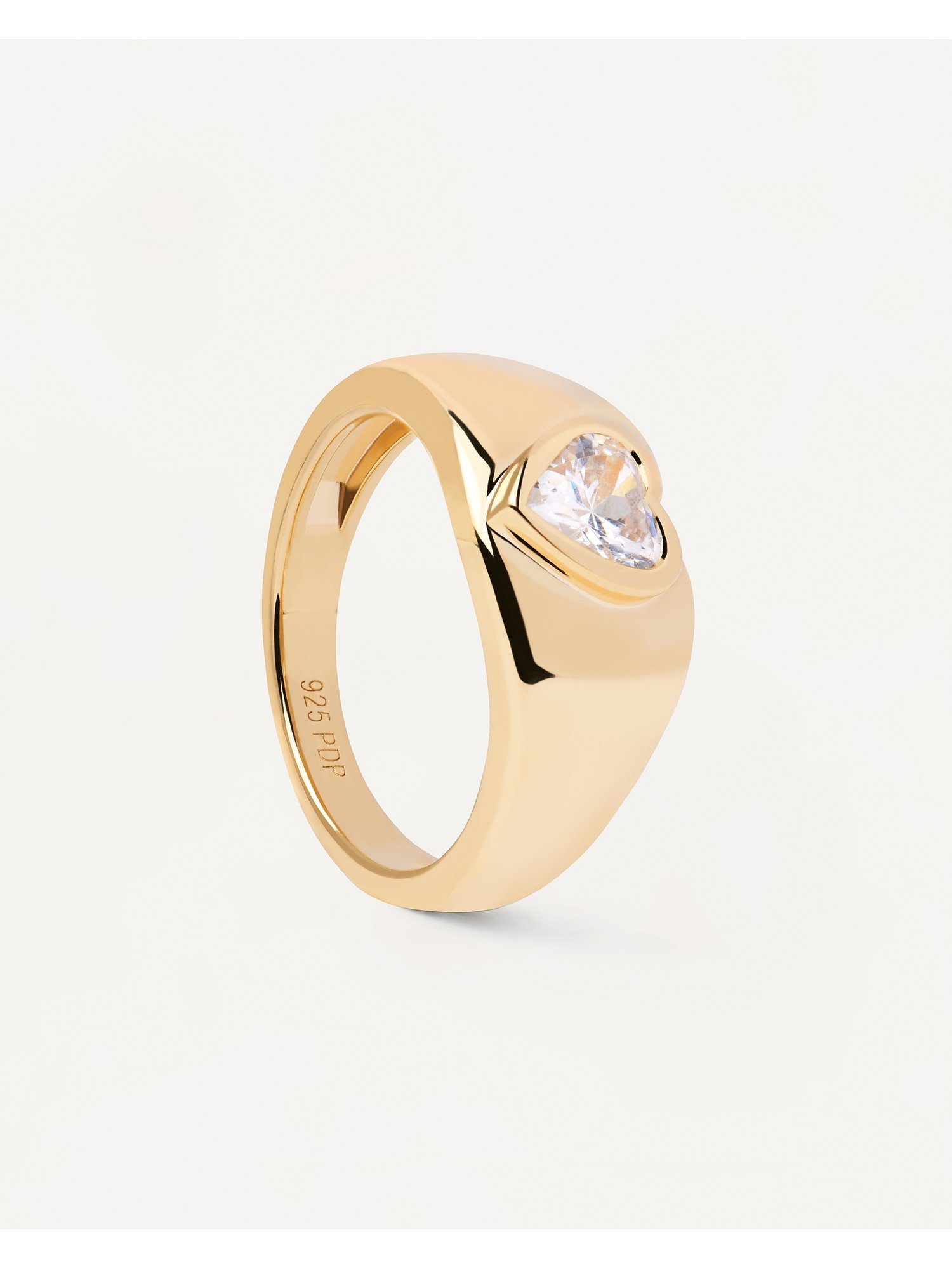 Silber Fingerring P 925er gold Paola D Zirkonia PdPaola Zirkonia, Damen-Damenring