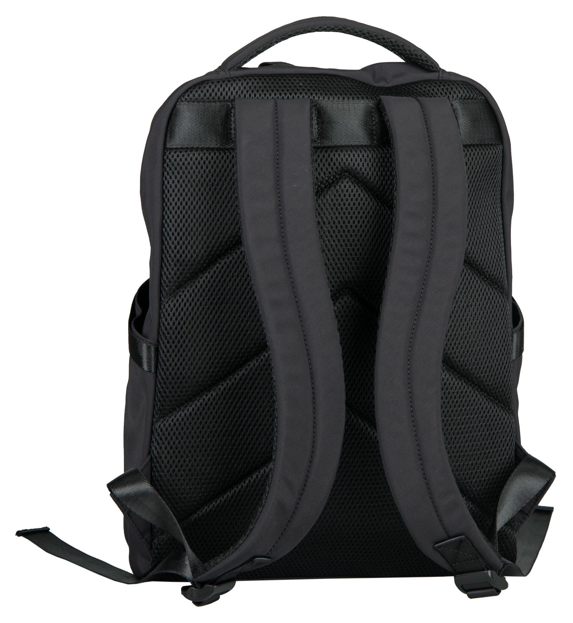 im schwarz Backpack BOSTON Design Cityrucksack M, praktischen TAILOR TOM