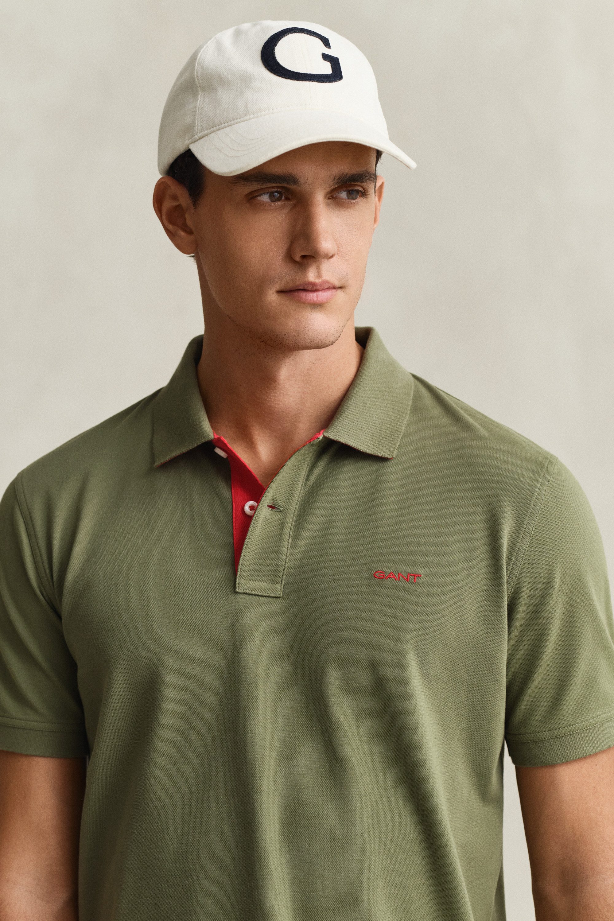 Gant Poloshirt REG CONTRAST PIQUE SS RUGGER mit kontrastfarbenen Einsätzen