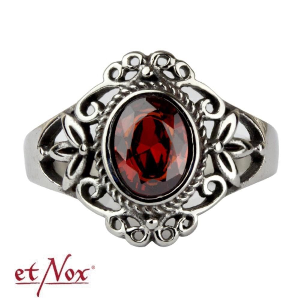 etNox Fingerring Roter Gothic Ring günstig online kaufen