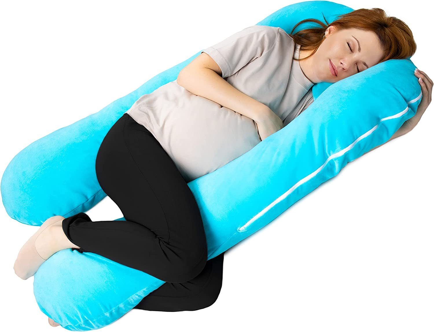 Amilian Stillkissen 330cm - Lagerungskissen, Schwangerschaftskissen, Seitenschläferkissen, Körperkissen, Amilian Stillkissen, Stillkissen XXL - Stillkissen Seitenschläferkissen