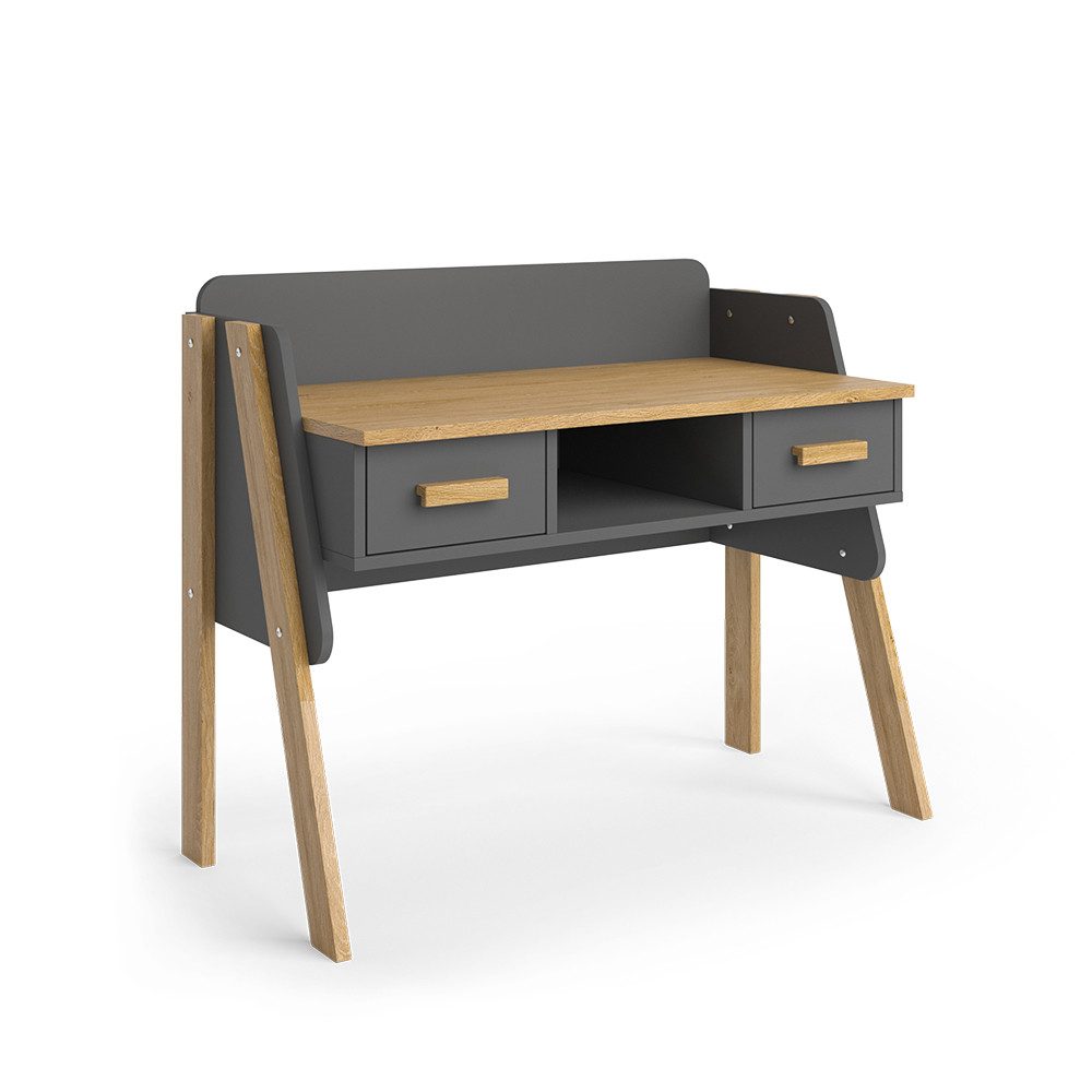 VitaliSpa® Schreibtisch Malia, Grau/Eiche, 97 x 51 cm günstig online kaufen