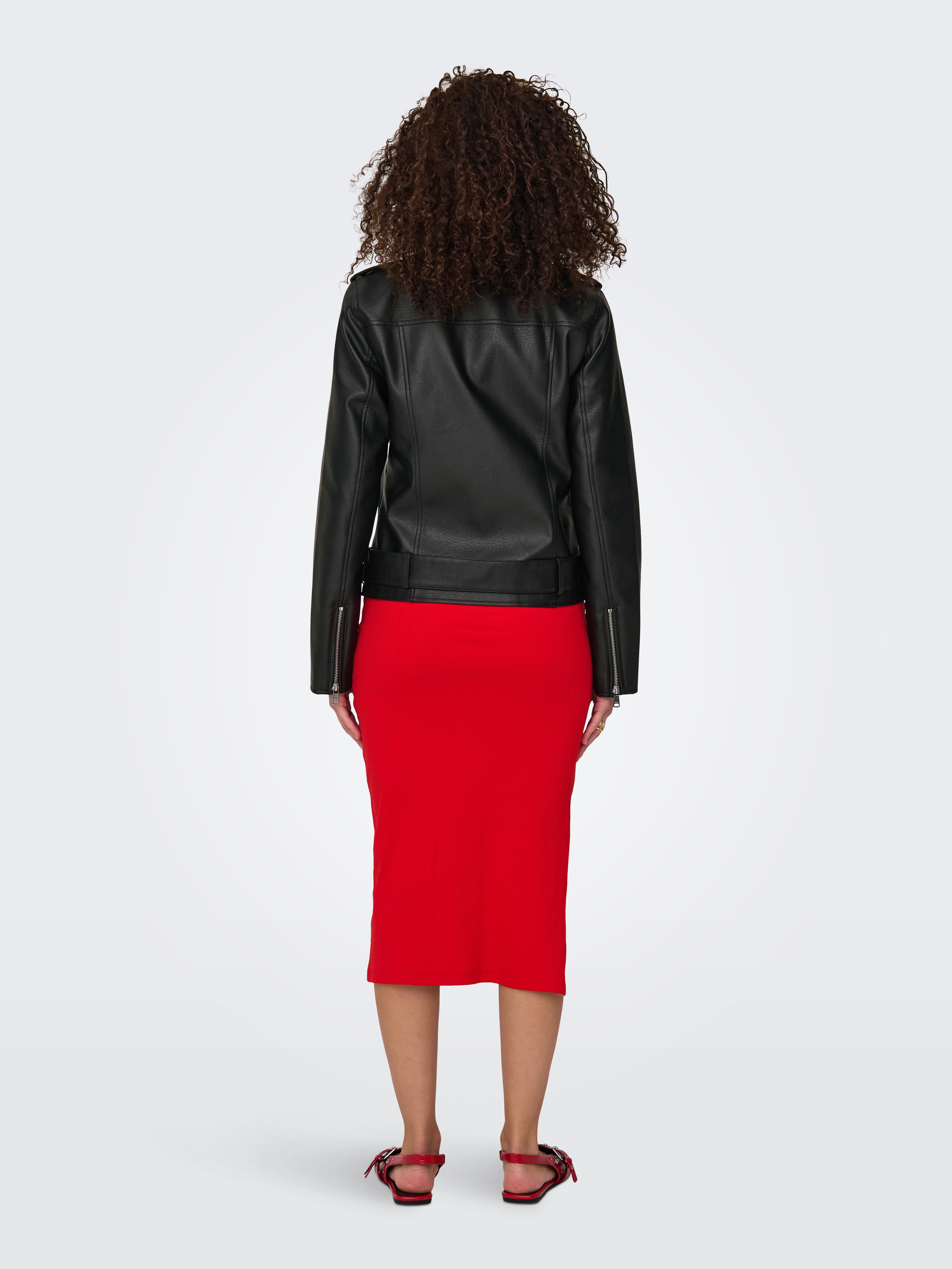 ONLY Lederimitatjacke ONLMILLE FAUX LEATHER BIKER JACKET OTW