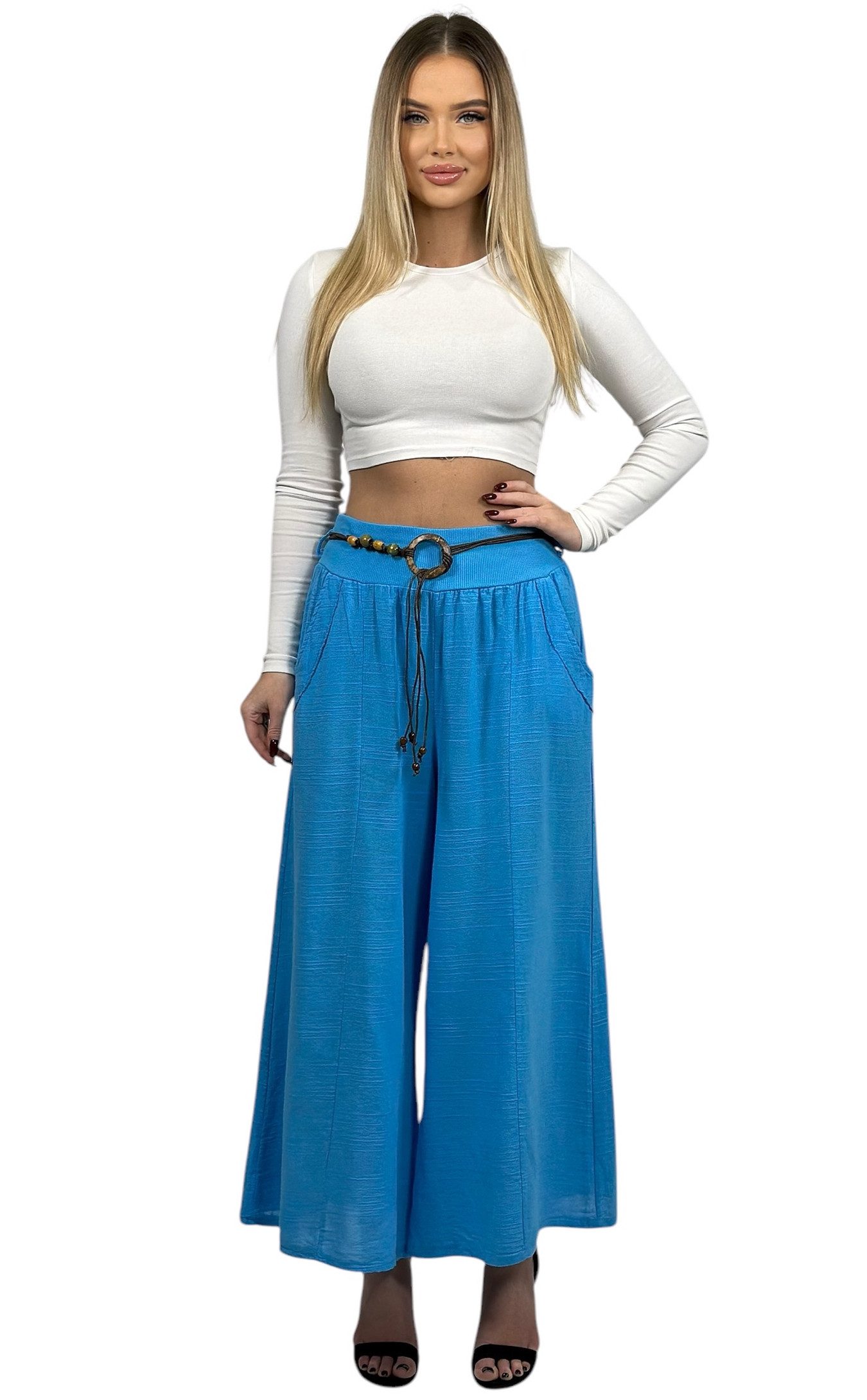 Mississhop Stoffhose Baumwollhose 100 % Baumwolle Hose Sommerhose M.375