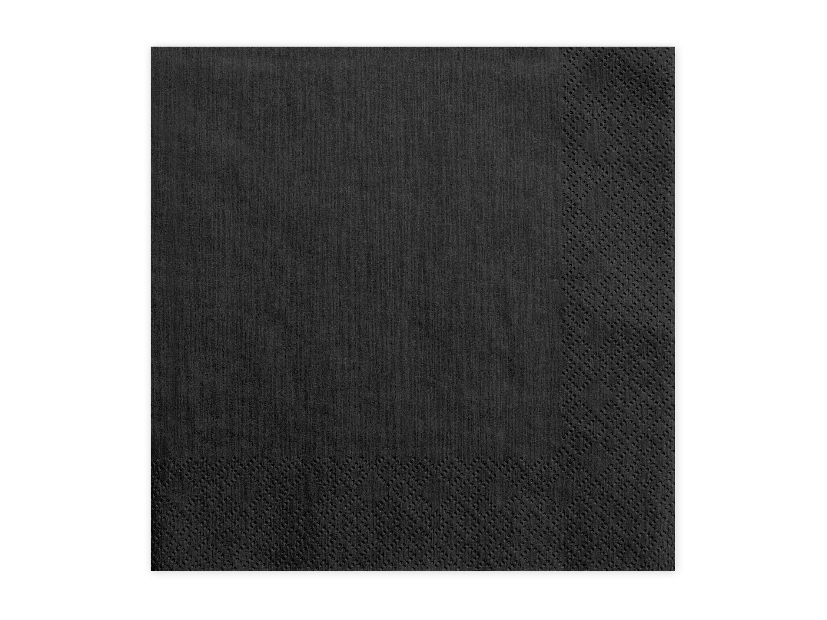partydeco Papierserviette, Серветки Papier 33x33cm 3-lagig 20 Stück Schwarz