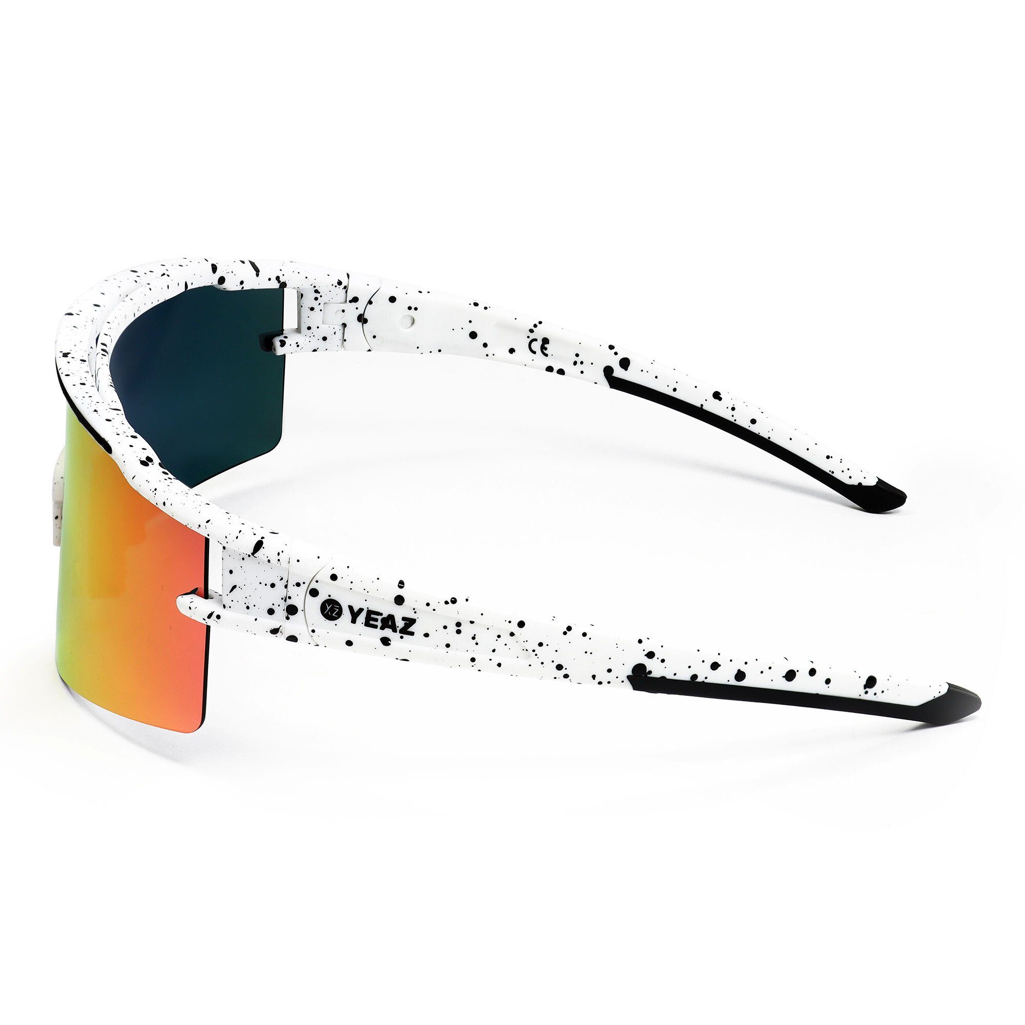 YEAZ Sportbrille SUNTHRILL SET Sport-Sonnenbrille Weiß/Blau, Sport-Sonnenbrille mit magnetischem Glaswechselsystem