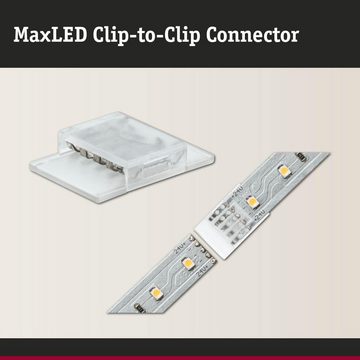 Paulmann LED Stripe MaxLED Clip-to-Clip Verbinder 2er-Pack für unbeschichtete Strips, 1-flammig, LED Streifen