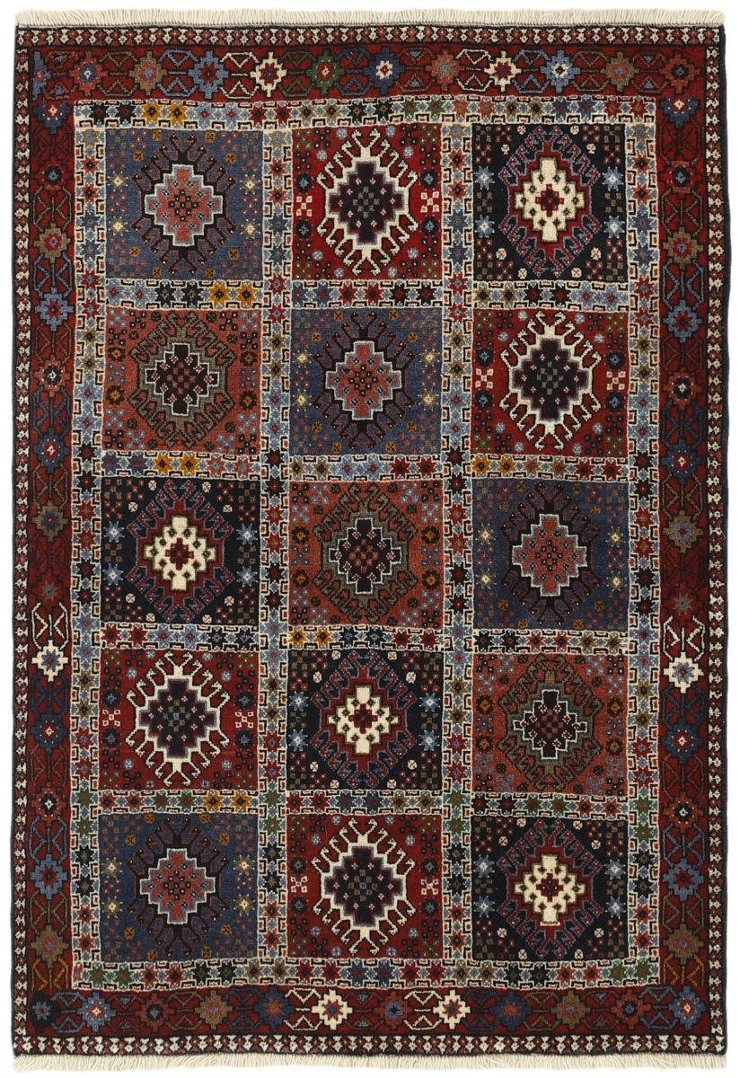 Orientteppich Yalameh 101x144 Handgeknüpfter Orientteppich / Perserteppich, Nain Trading, rechteckig, Höhe: 12 mm