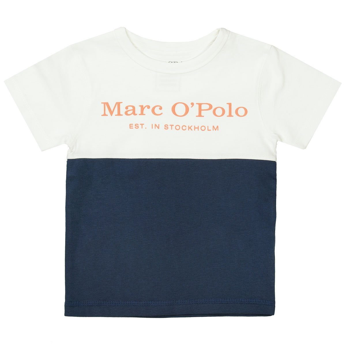 Marc O'Polo T-Shirt »MARC O'POLO T-Shirt aus Bio-Baumwolle - Offwhite  Washed Blue« online kaufen | OTTO