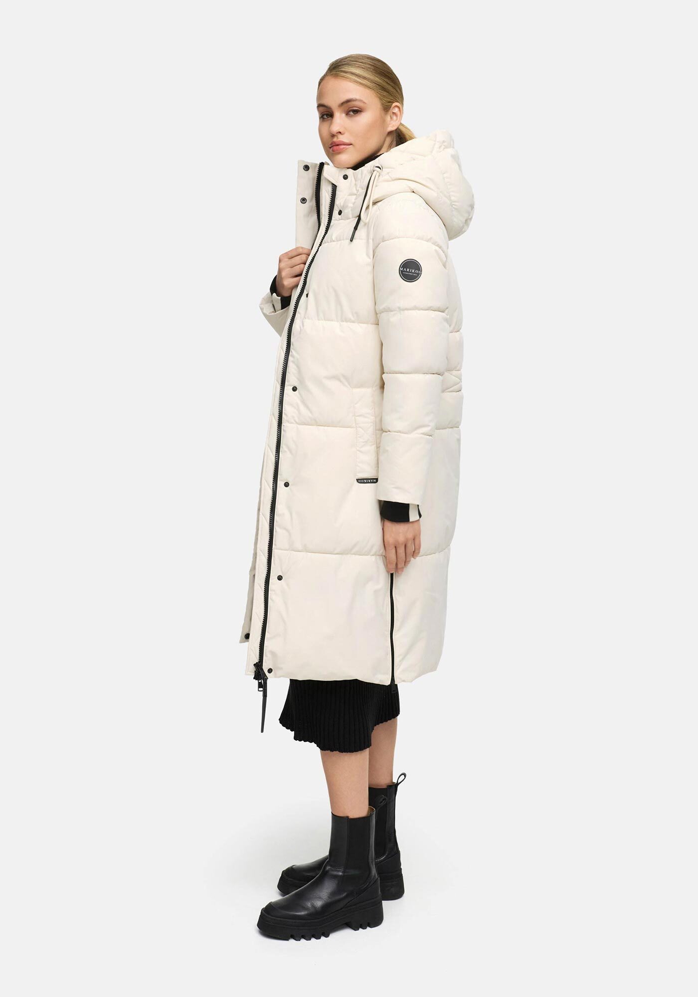 Marikoo Winterjacke Michikoo Extra langer Schnitt mit seitlichen Gehschlitzen – Bild 2 von 5