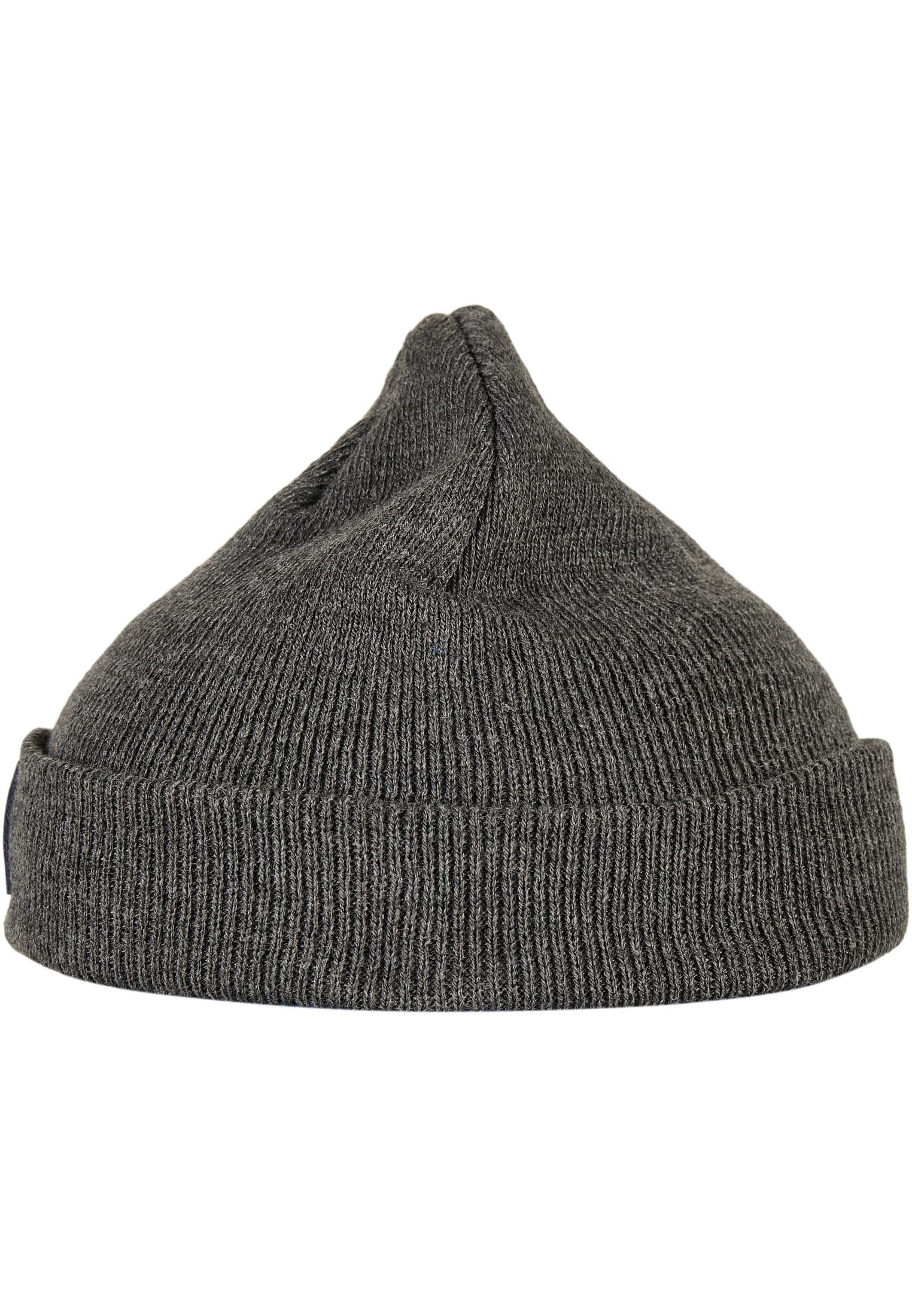 URBAN CLASSICS Beanie Damen Beanie burgundy charcoal 2-Pack Logopatch Kids (1-St)