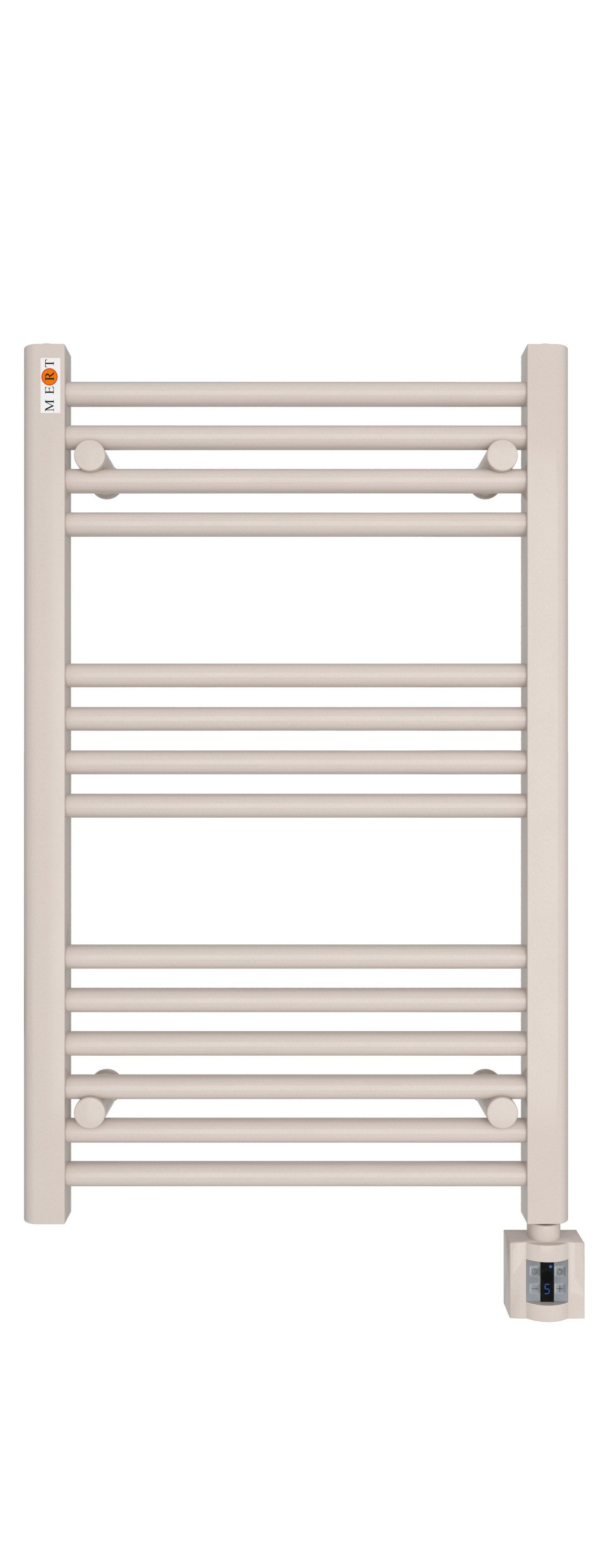 MERT Elektrischer Badheizkörper Handtuchheizkörper mit Heizstab KTX4-Regler, Heizkörper
