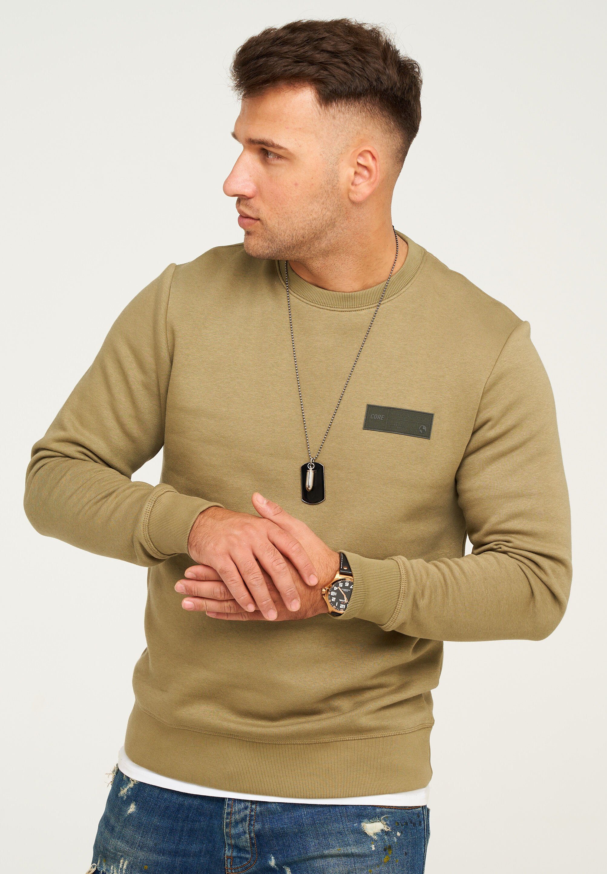 Jack & Jones Sweatshirt POPS SWEAT CREW NECK Aloe