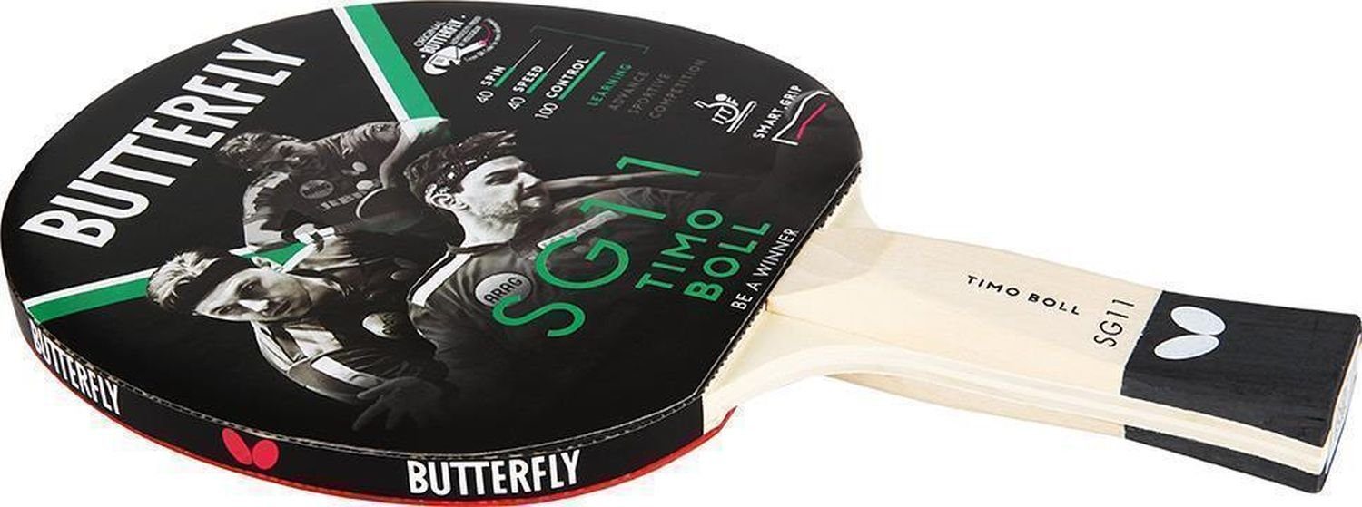 Butterfly Tischtennisschläger 1x Timo Boll SG11 + Drive Case 1, Tischtennis Schläger Set Tischtennisset Table Tennis Bat Racket