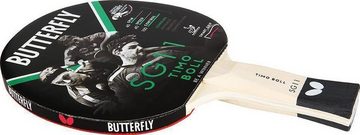 Butterfly Tischtennisschläger 1x Timo Boll SG11 + Cell Case 1 + Bälle, Tischtennis Schläger Set Tischtennisset Table Tennis Bat Racket