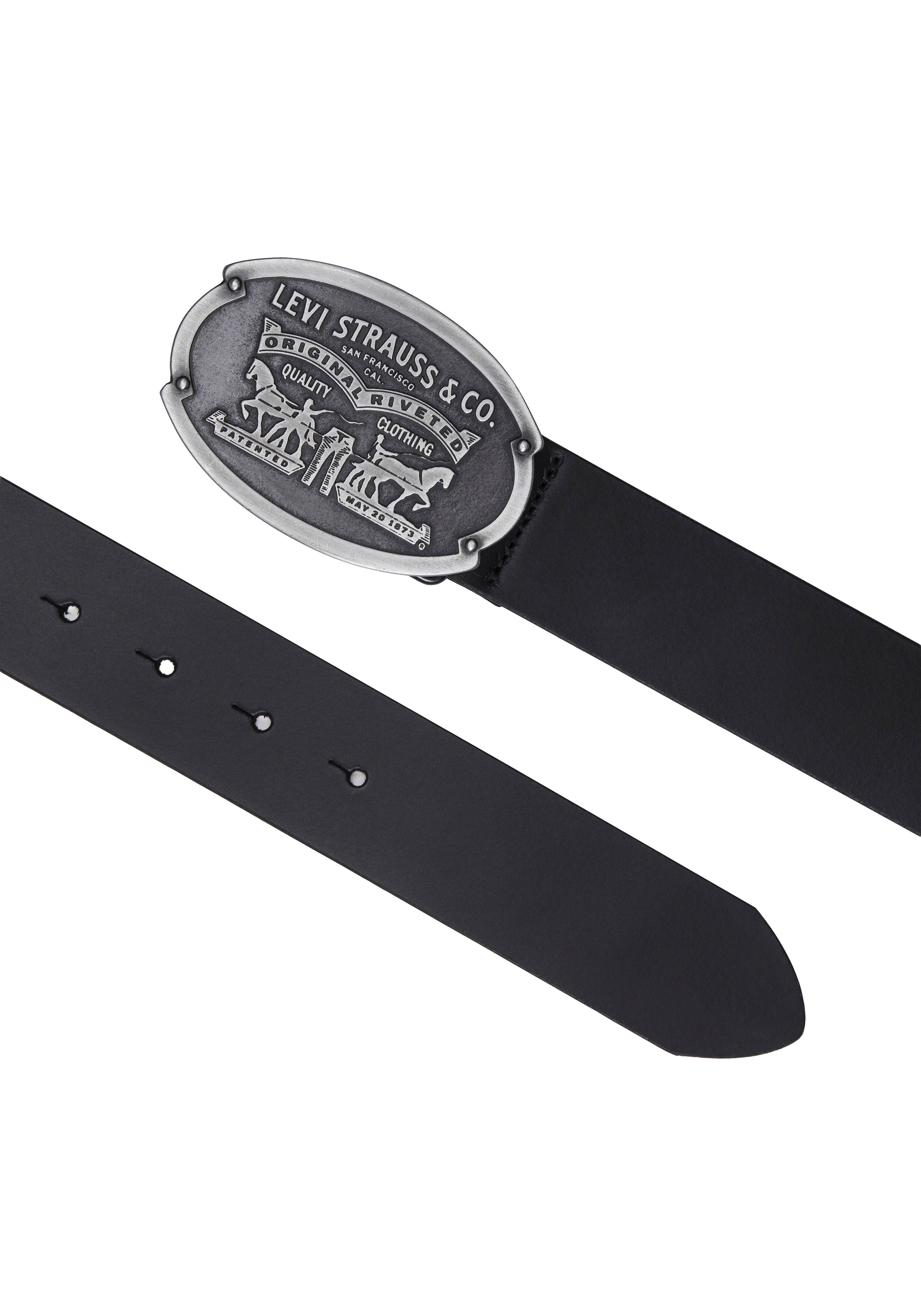 Levi's® Ledergürtel Billy Plaque Belt mit markanter Koppelschließe