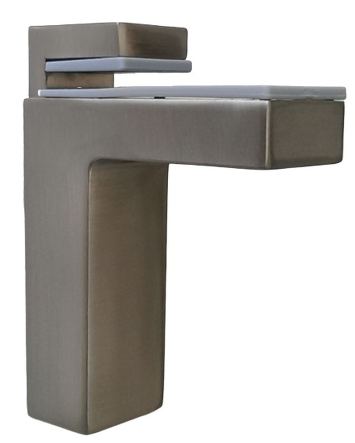 livingpoint24 Wandregalhalter Regalbodenhalter Edelstahloptik Glasbodenträger 8-50mm Bodenhalter, 1-tlg.