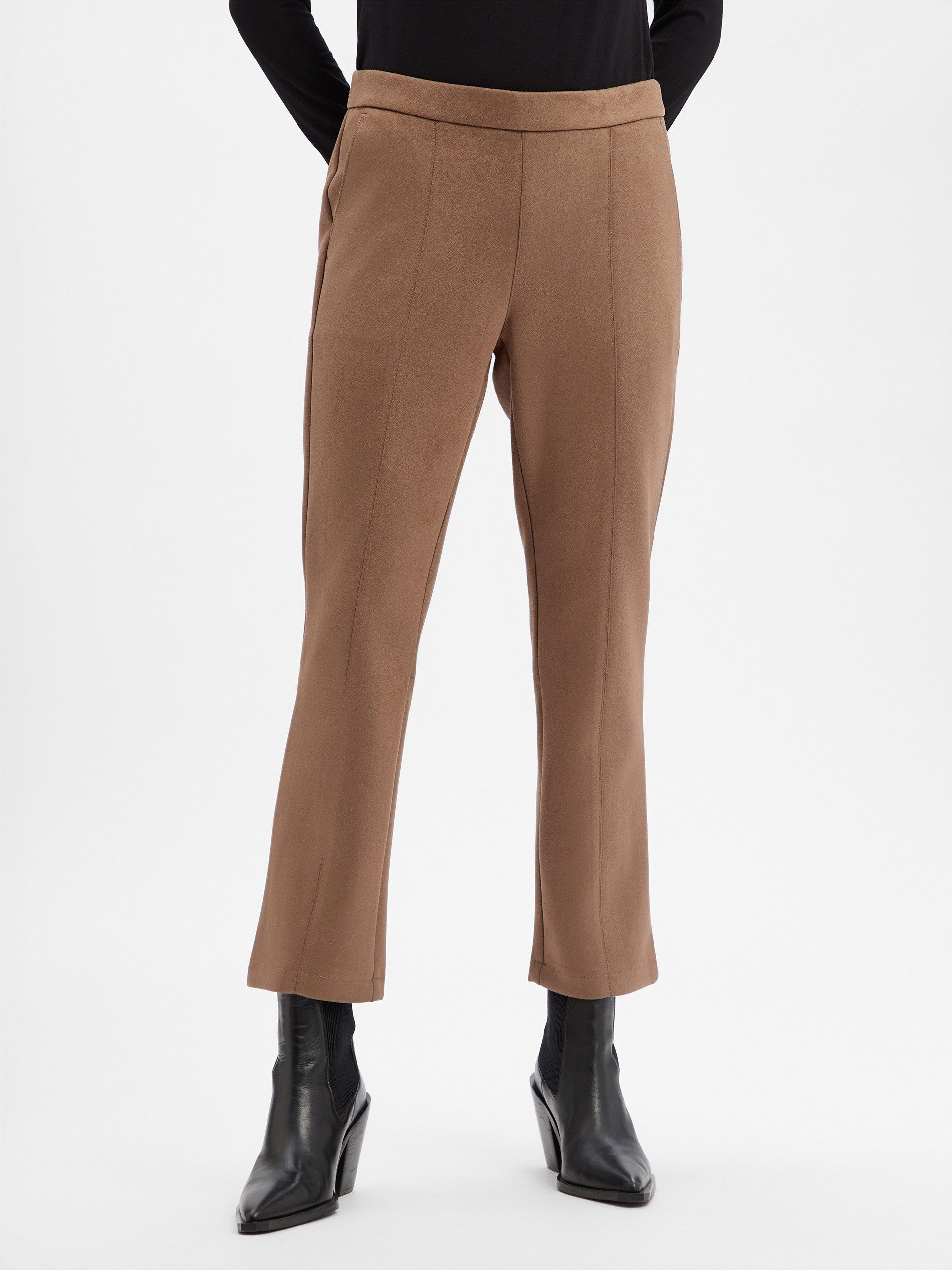 Lederhose ELVINA COZY in Wildleder Optik