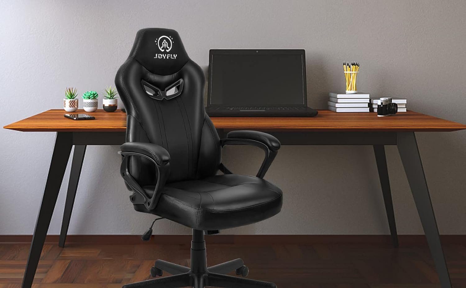 JOYFLY Gaming Chair (Gamer-Stuhl: Ergonomischer Lordosenstütze PC-Stuhl Lendenwirbelstütze), mit mit Höhenverstellbar mit Gaming Gaming-Stuhl Bürostuhl