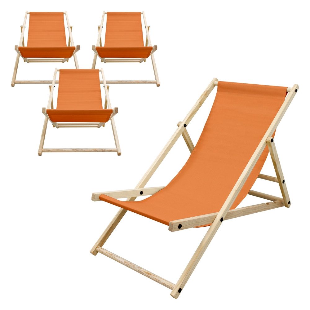 ECD Germany Gartenliege Holz Beachstuhl klappbarer günstig online kaufen