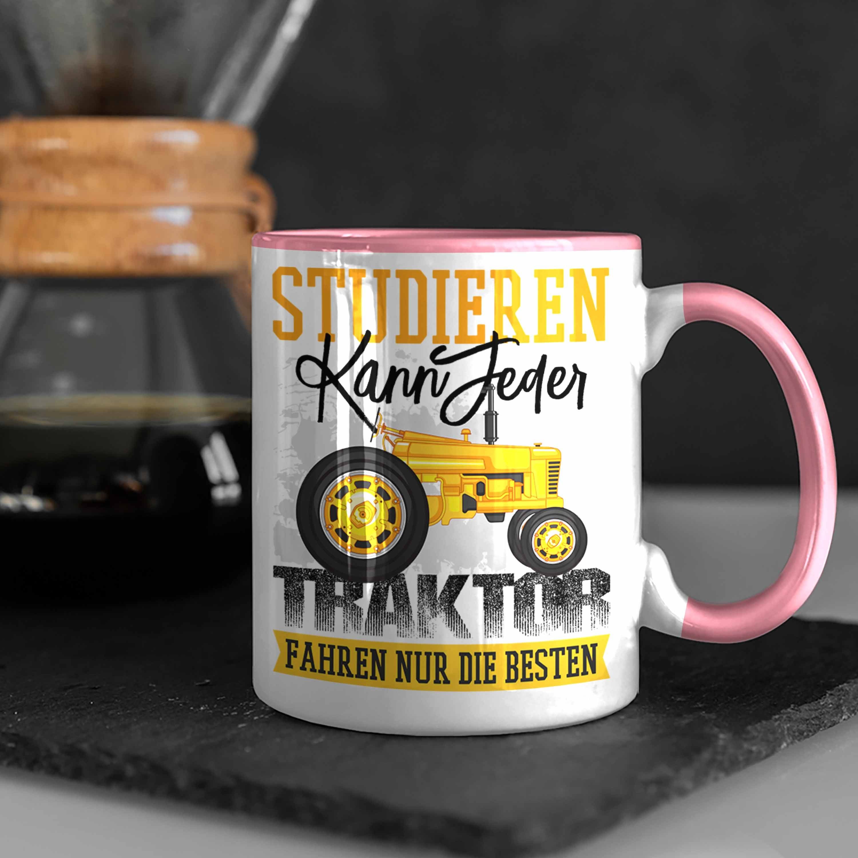 Nur Landwirt Studieren Trendation geschenk Jeder Tasse Fahren Tasse Die - Trendation kann Bauer Traktor Besten Rosa