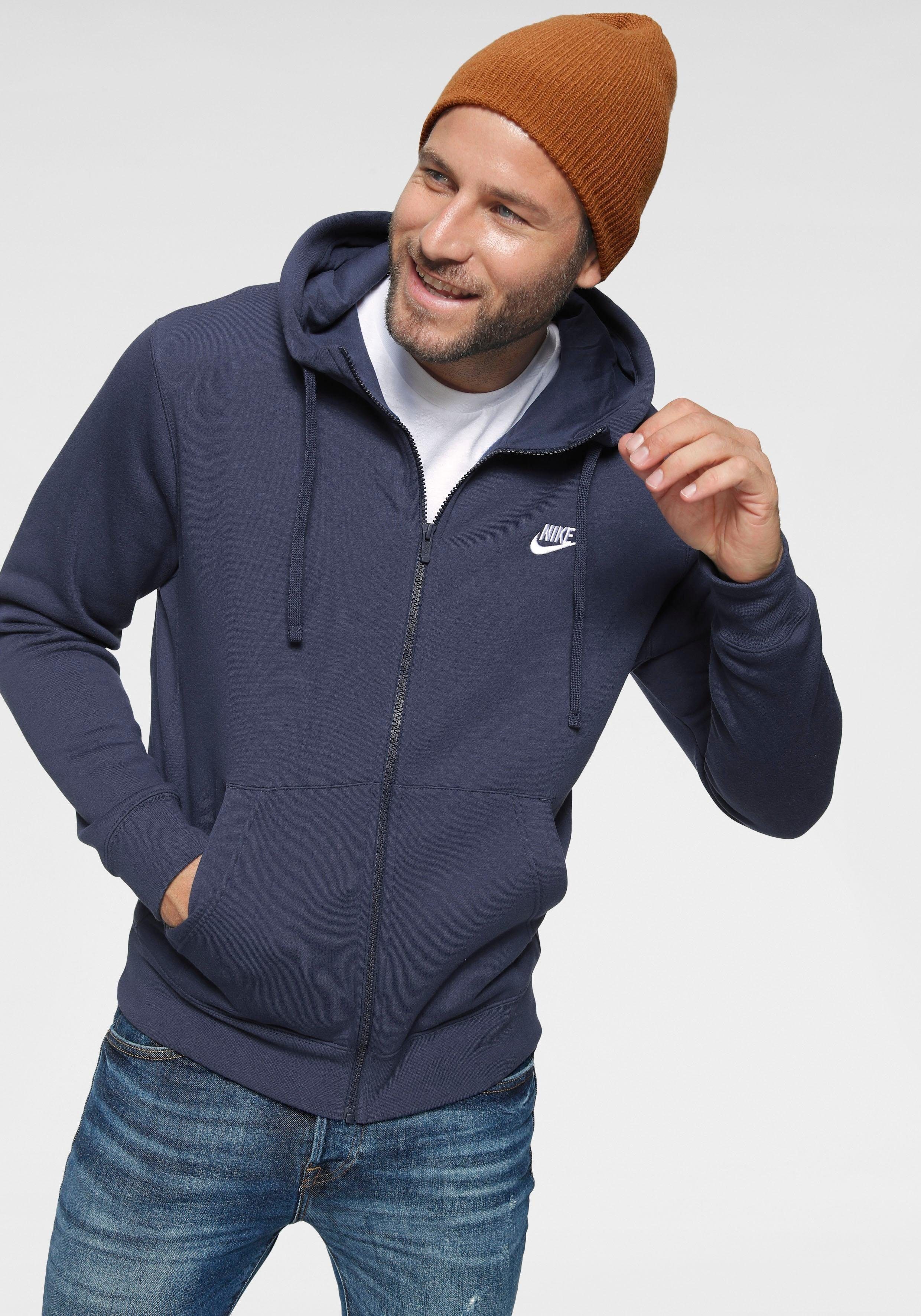 Fleece Sweatjacke Men's Nike Sportswear Hoodie Full-Zip marine Club