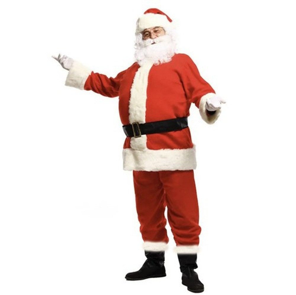 MALATEC Kostüm Weihnachtsmannkostüm Santa Claus, Perfekt für Nikolaus, Weihnachten, Fotoshootings