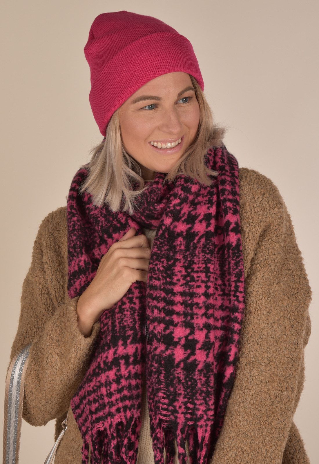 styleBREAKER Strickmütze Winter Strickmütze mit Krempe günstig online kaufen